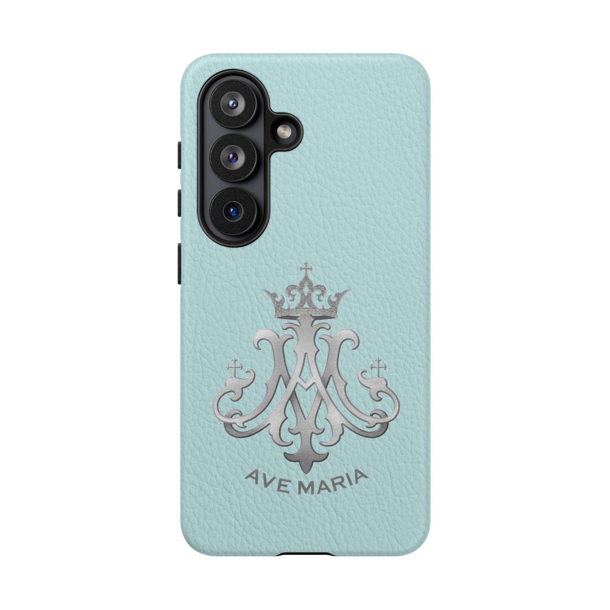 Ave Maria Hard Phone Case (Heavenly Blue) - Venxara