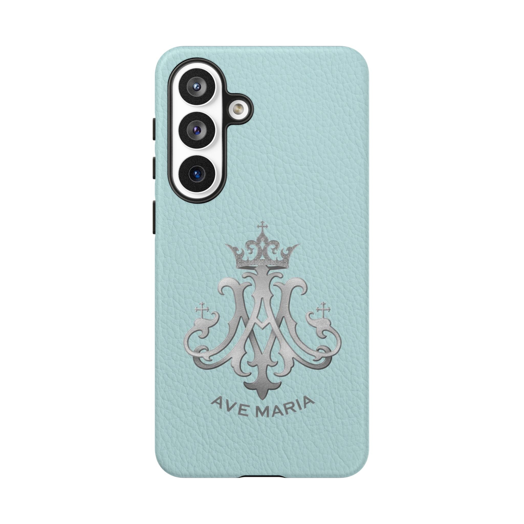 Ave Maria Hard Phone Case (Heavenly Blue) - Venxara
