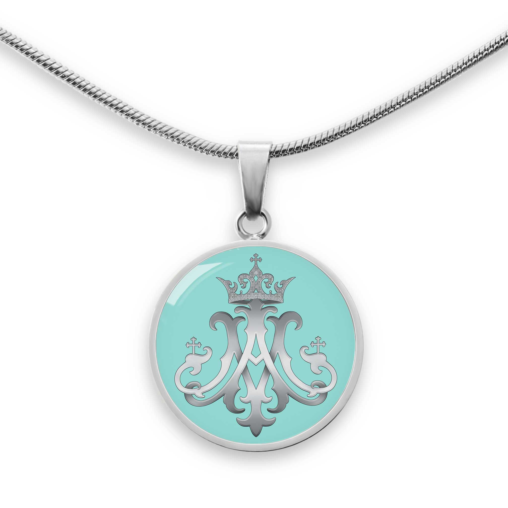 Ave Maria Pendant Necklace