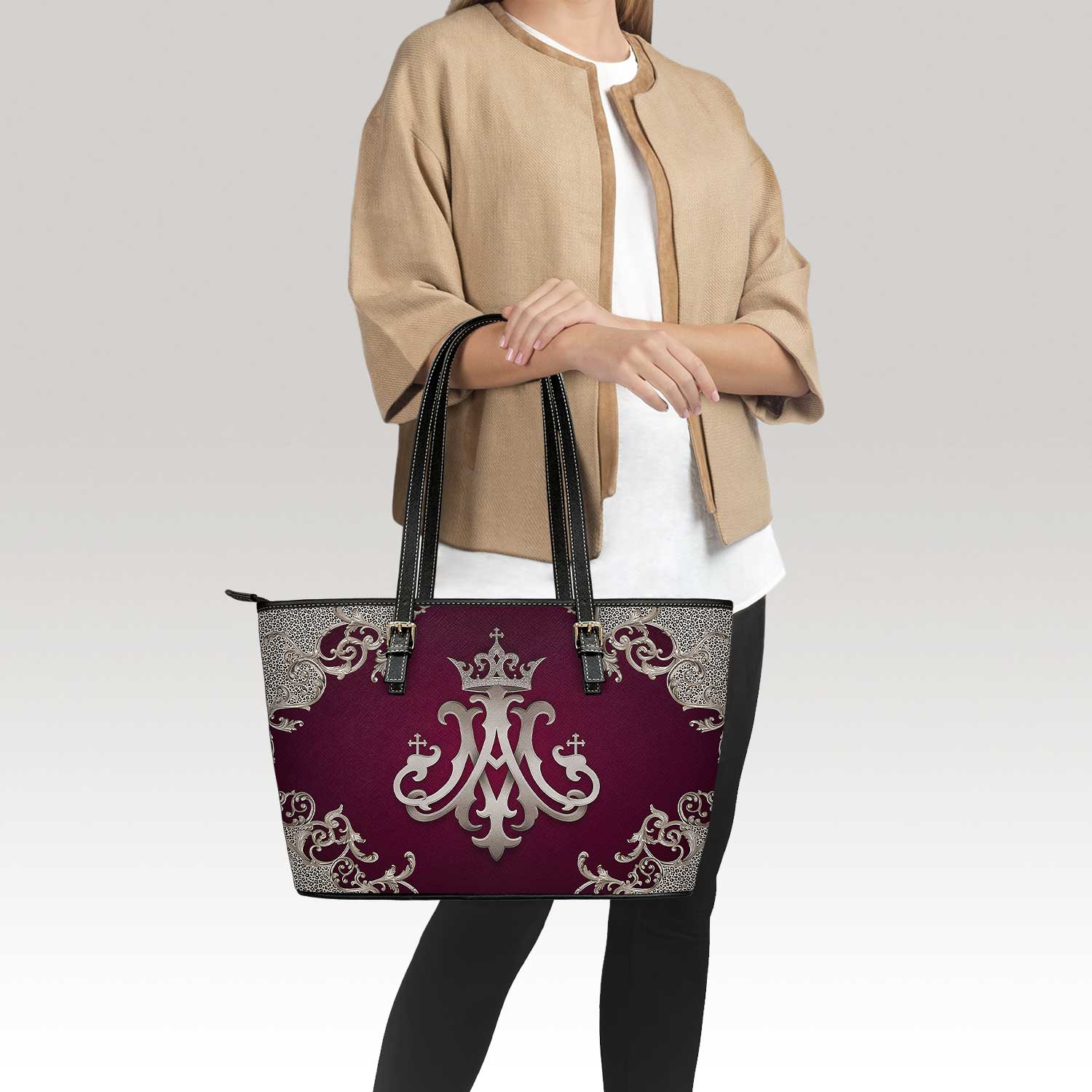 Ave Maria Tote Bag (Baroque Mahogany)