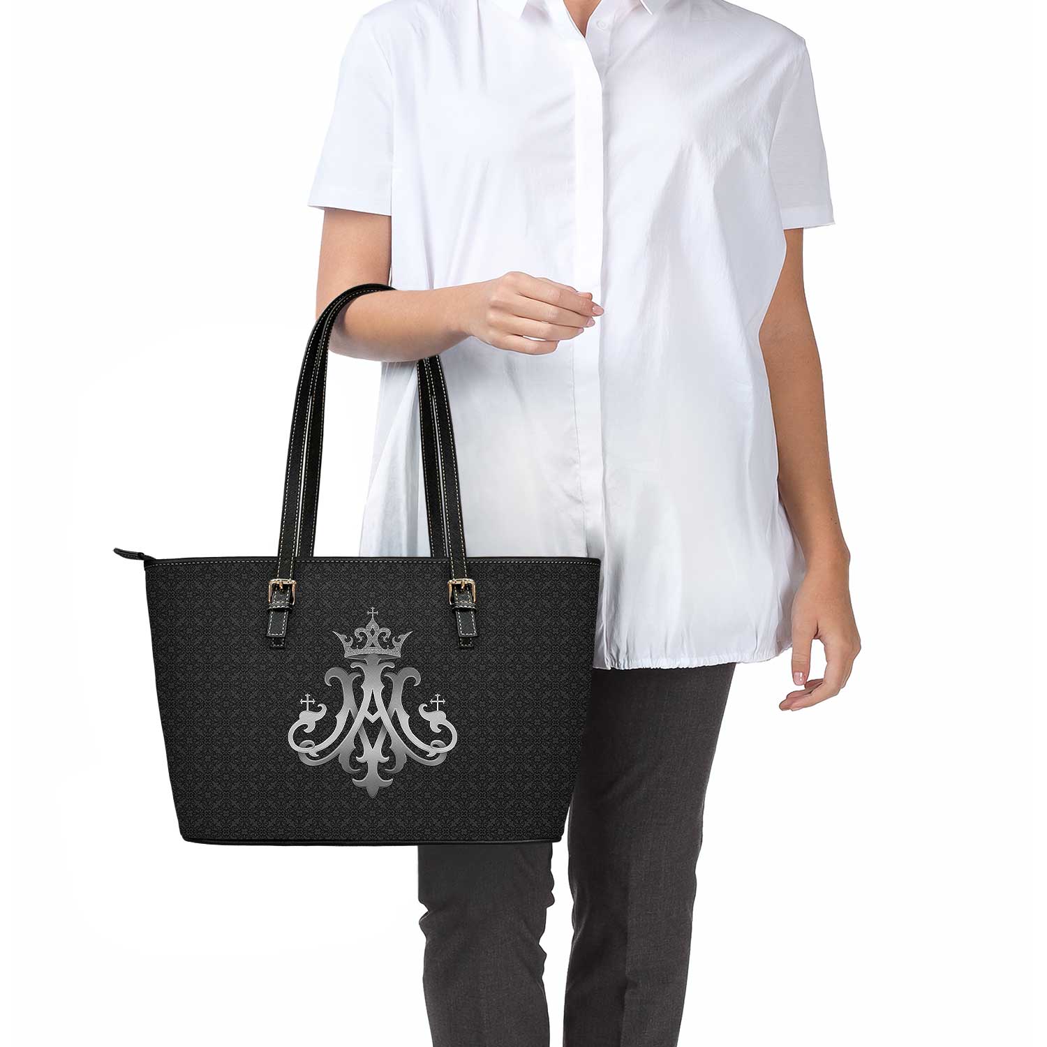 Ave Maria Tote Bag (Black)