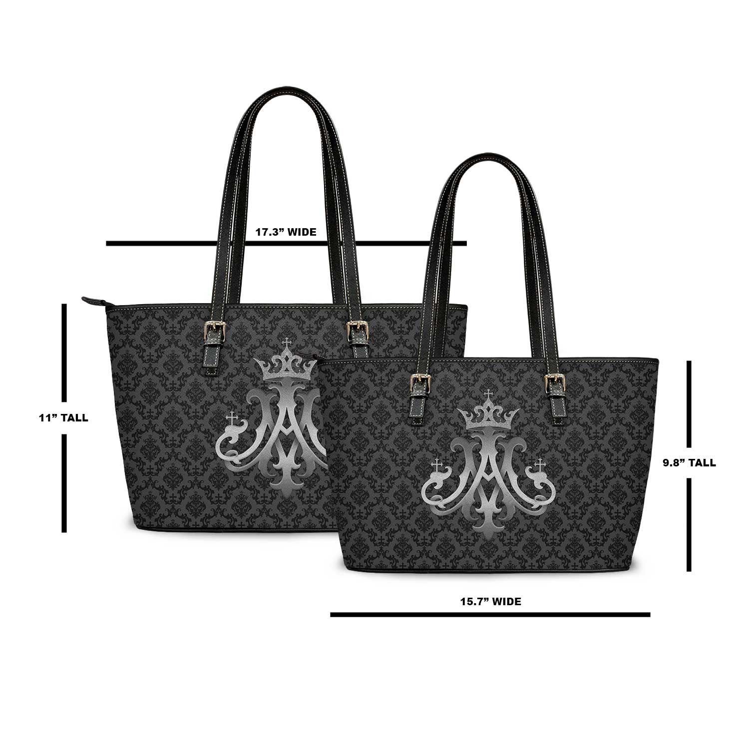 Ave Maria Tote Bag (Charcoal) - Venxara