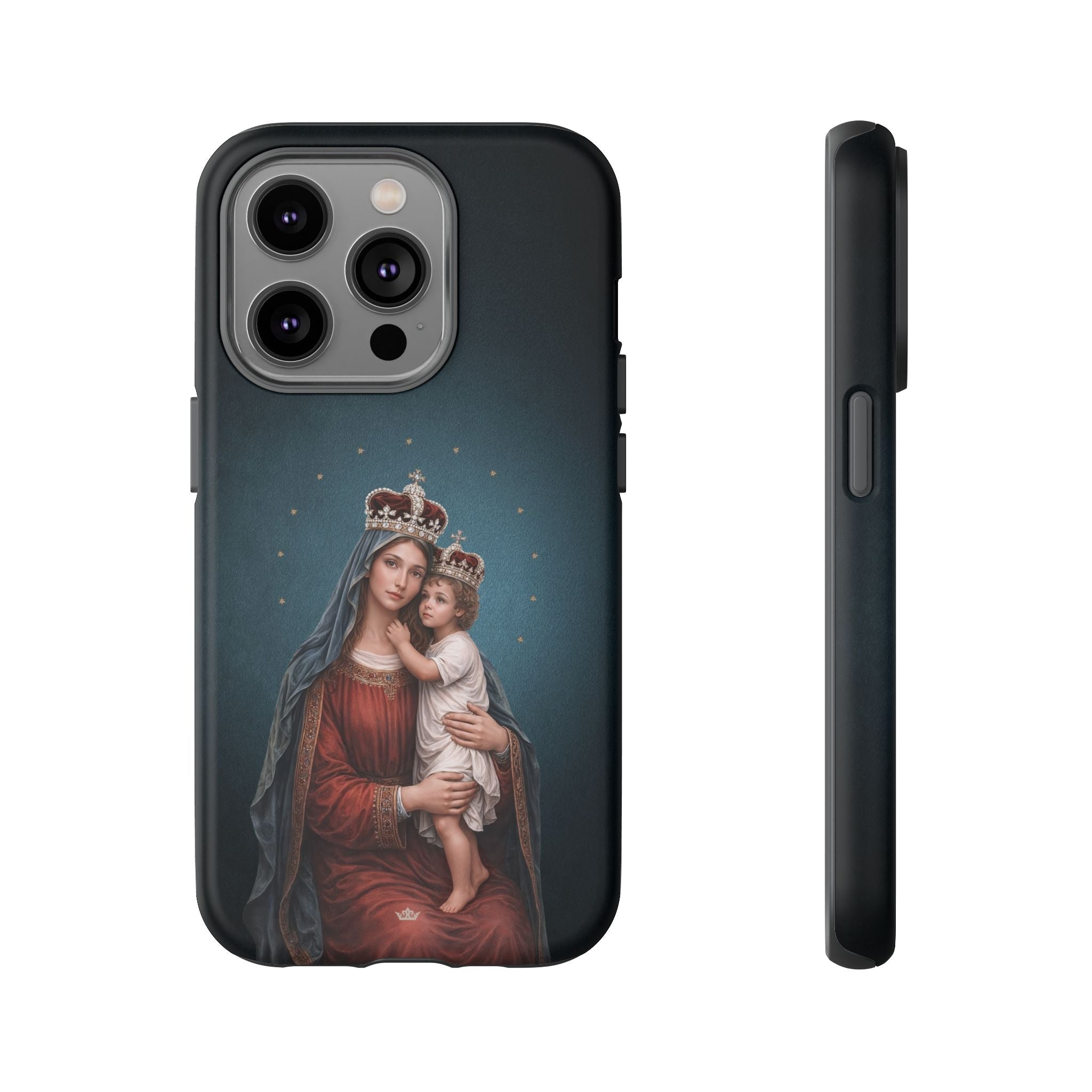 Divine King and Queen Hard Phone Case (Midnight Blue) - Venxara