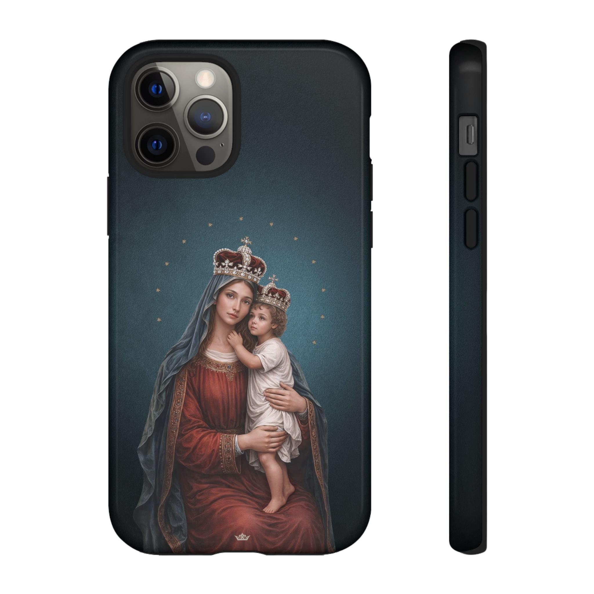 Divine King and Queen Hard Phone Case (Midnight Blue) - Venxara