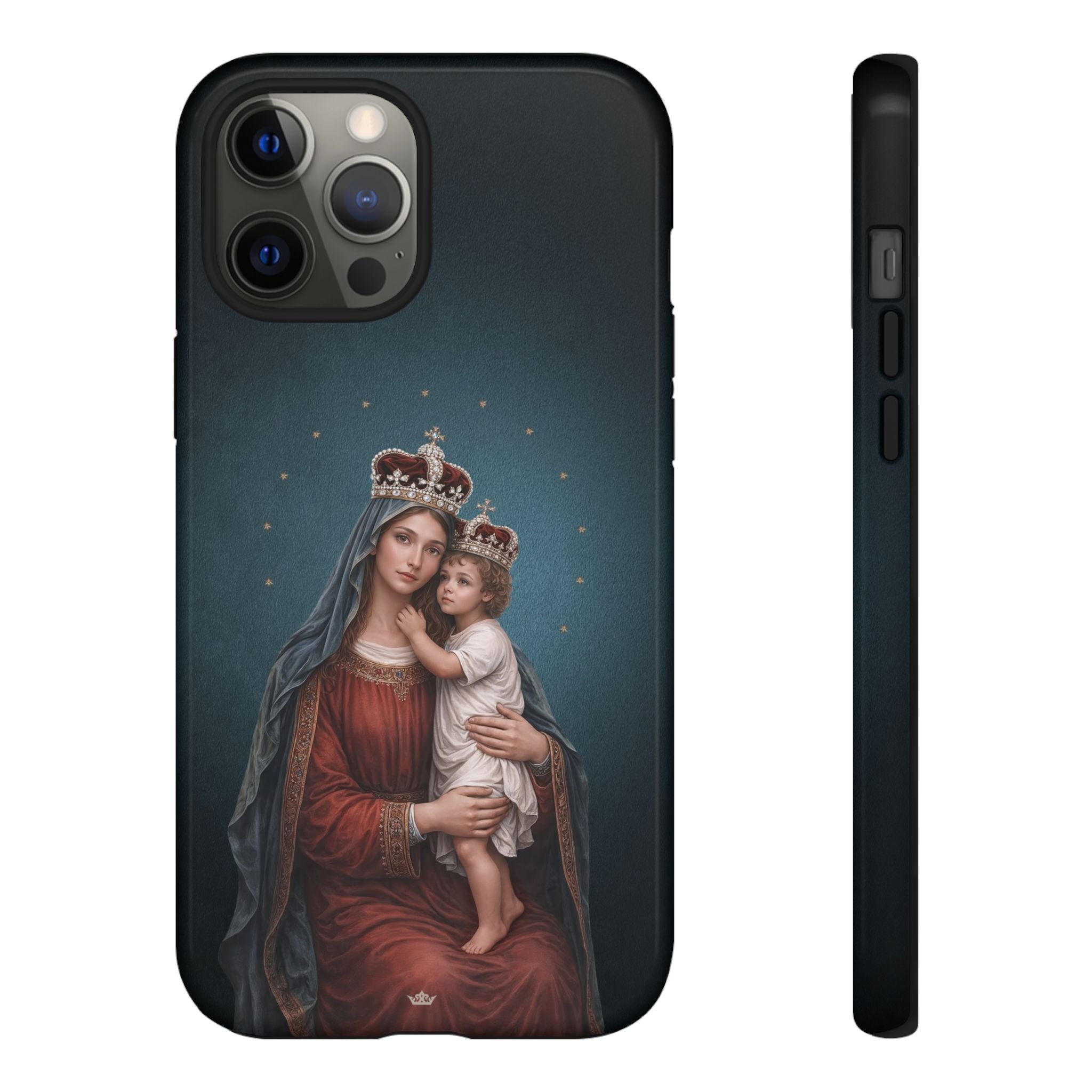Divine King and Queen Hard Phone Case (Midnight Blue) - Venxara