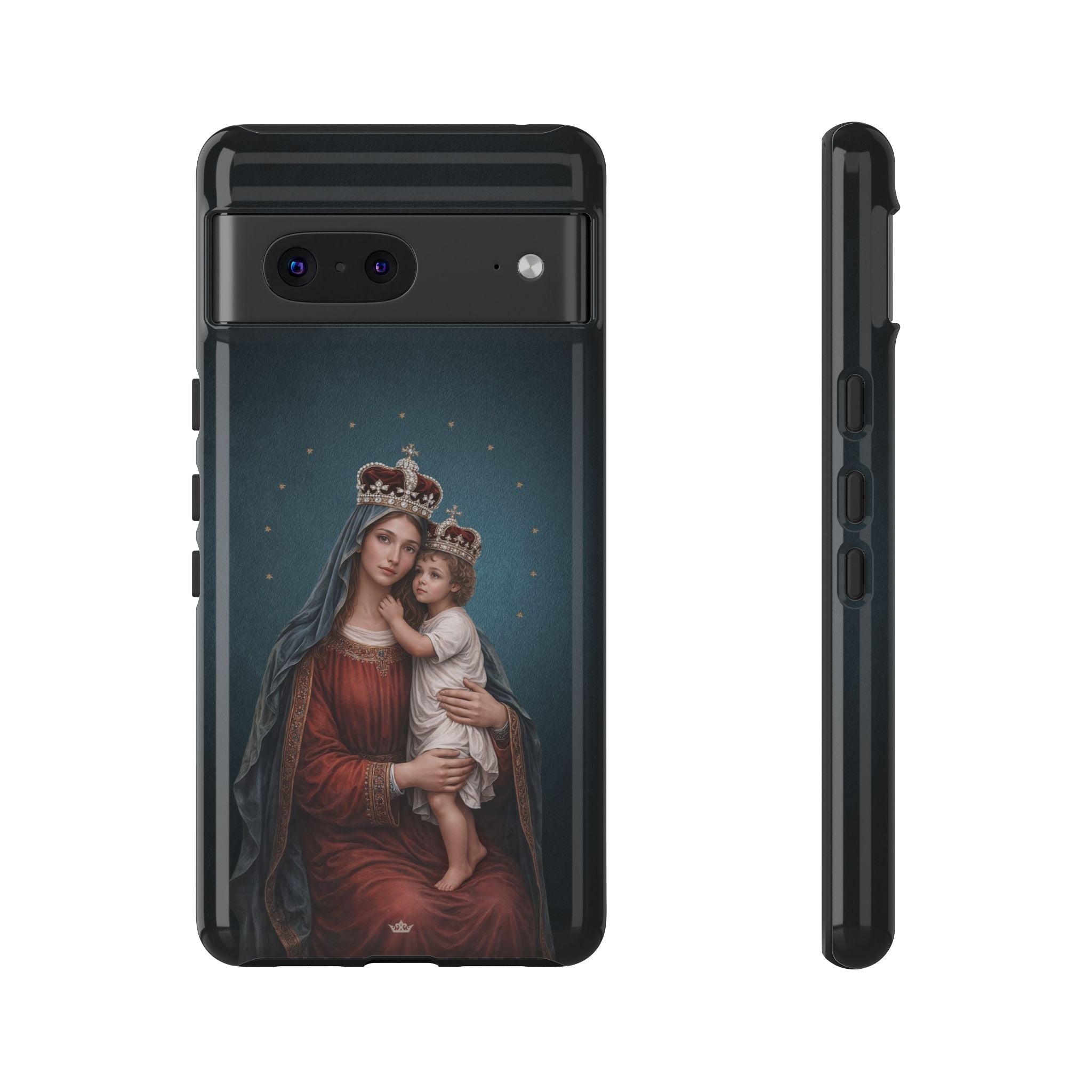 Divine King and Queen Hard Phone Case (Midnight Blue) - Venxara