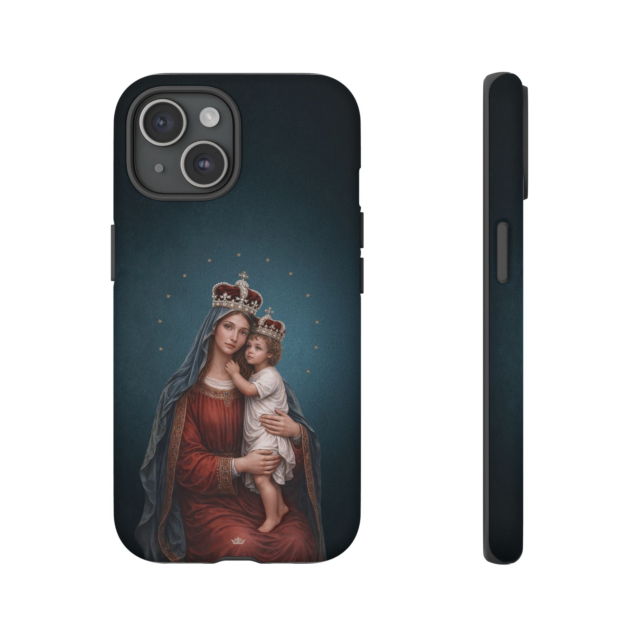 Divine King and Queen Hard Phone Case (Midnight Blue) - Venxara