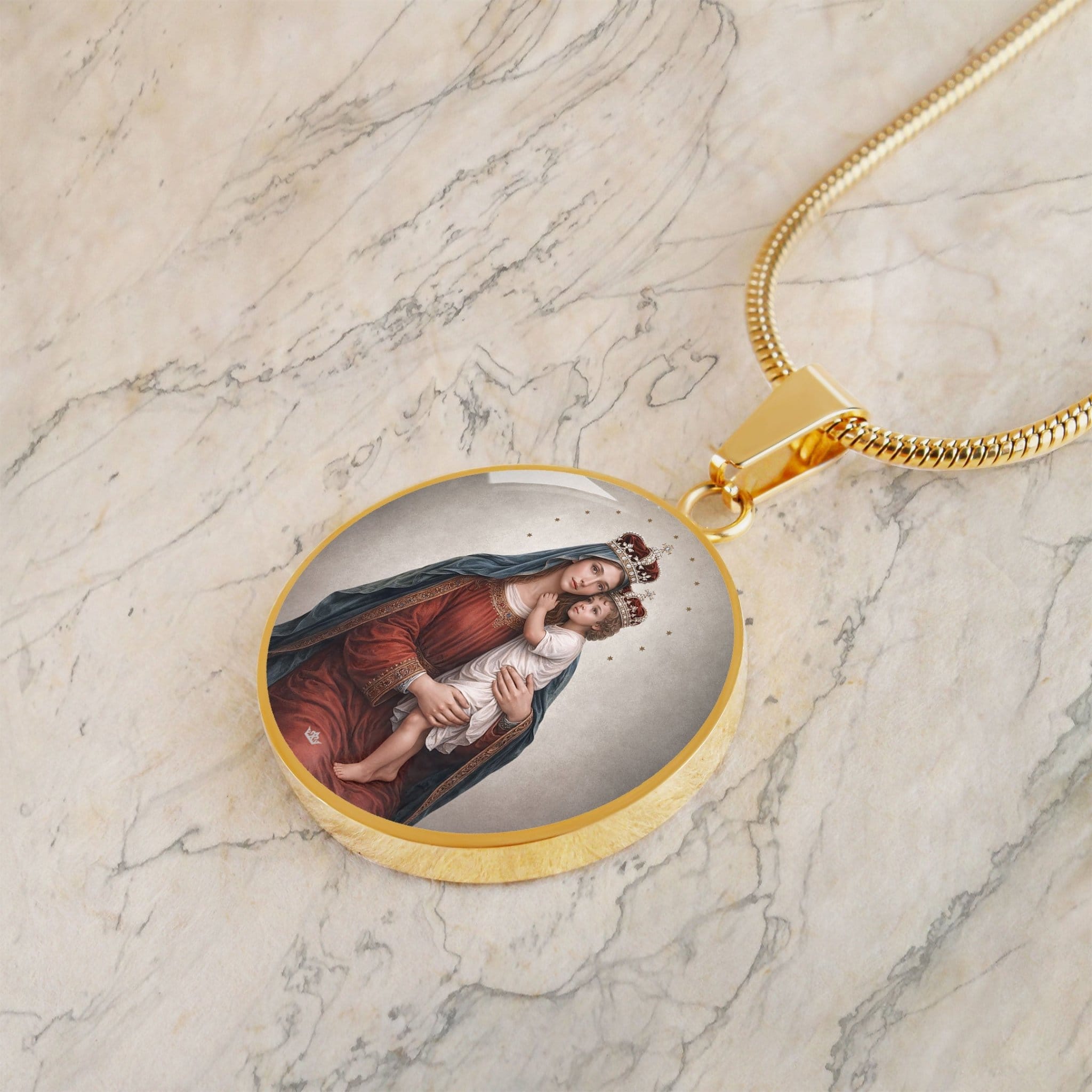Divine King and Queen Pendant Necklace Copyright VENXARA