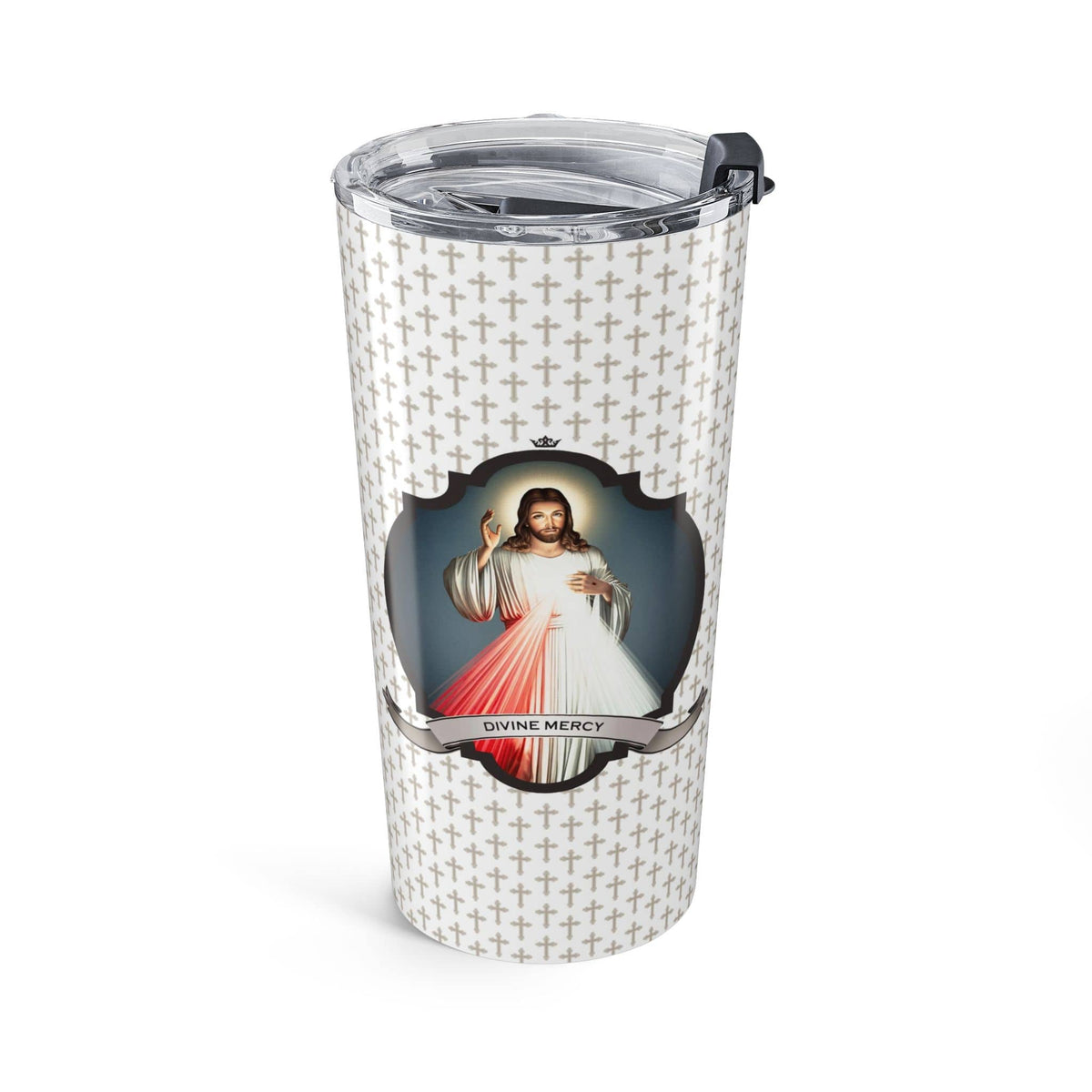 Divine Mercy Tumbler (Crosses 20 oz) Copyright VENXARA