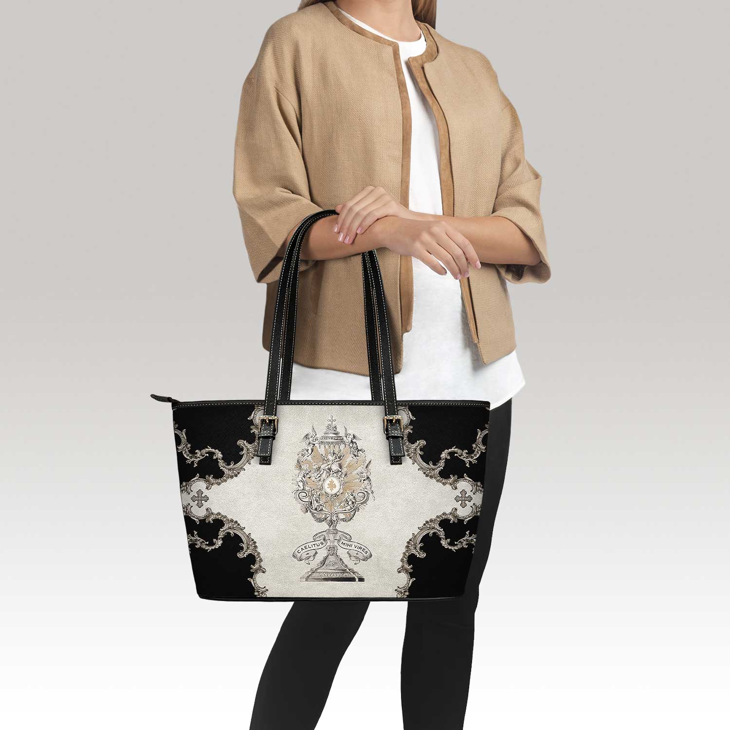 Divine Strength Tote Bag (Beige Baroque) - VENXARA®