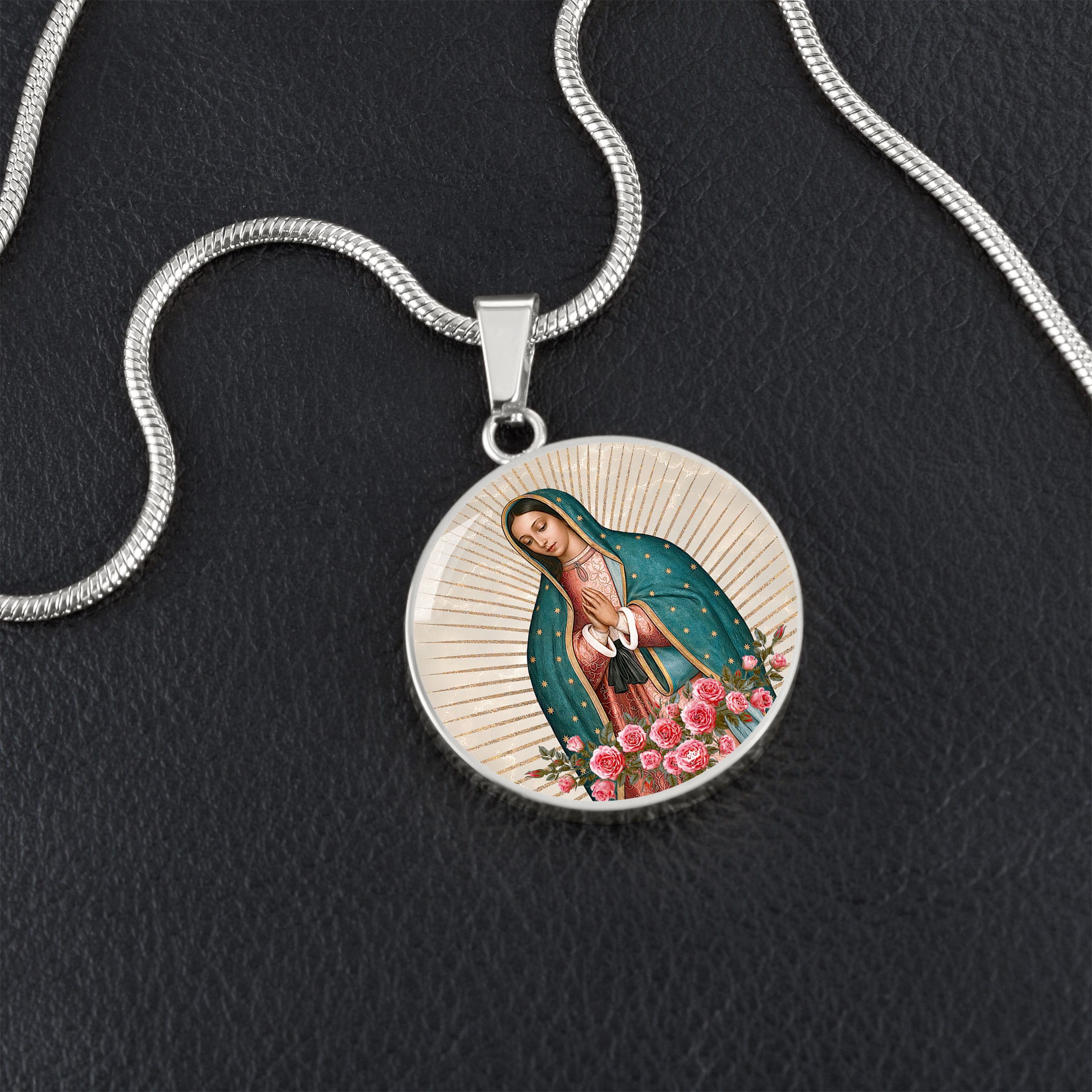 Our Lady of Guadalupe Pendant Necklace Copyright VENXARA