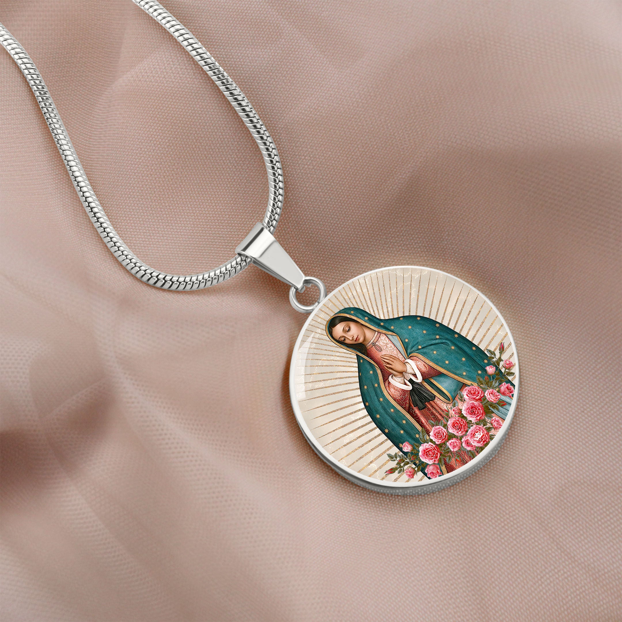 Our Lady of Guadalupe Pendant Necklace