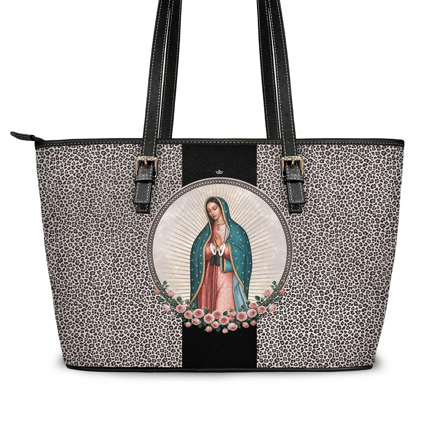 Our Lady of Guadalupe Tote Bag (Leopard)