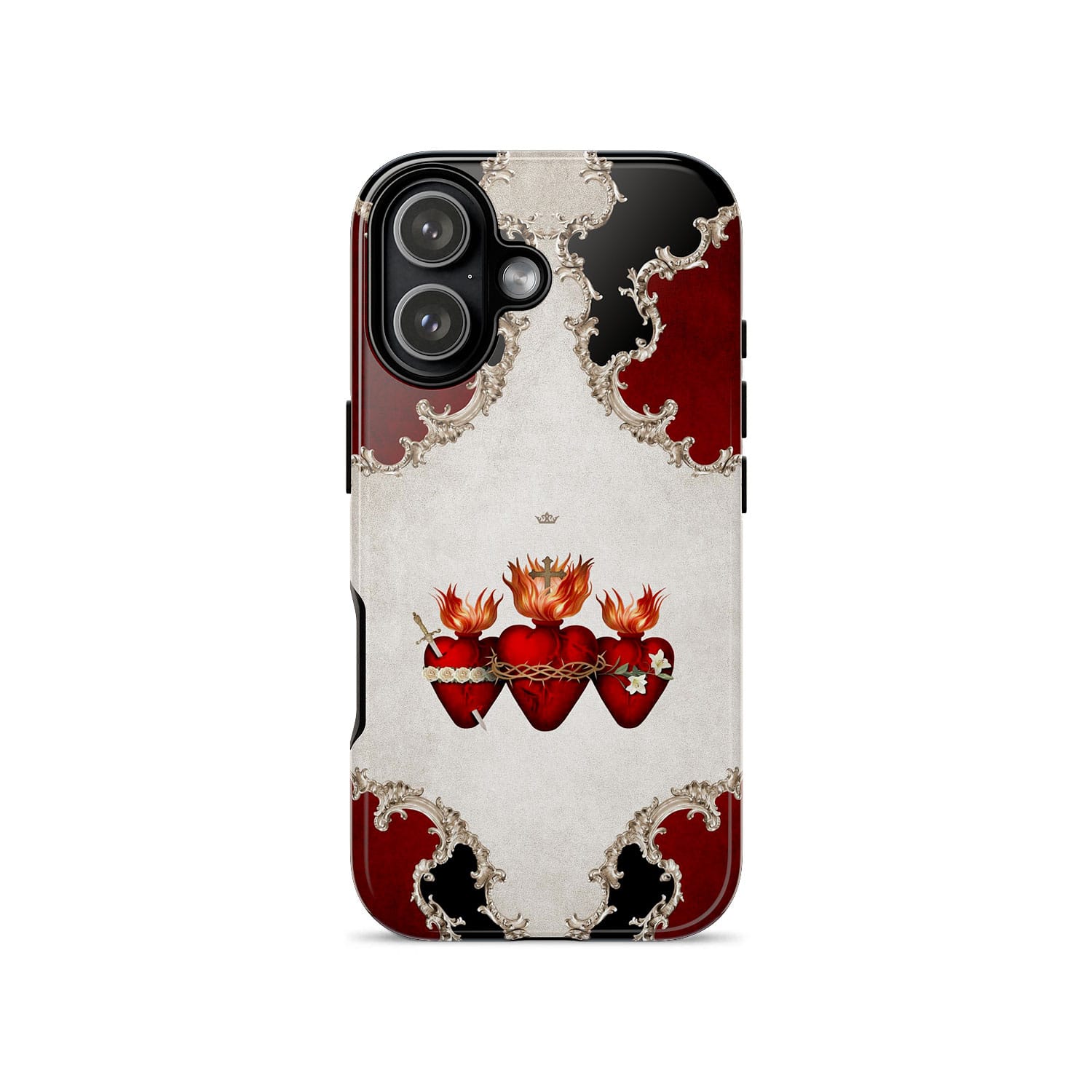 Holy Family Hearts Hard Phone Case (Baroque) Copyright VENXARA