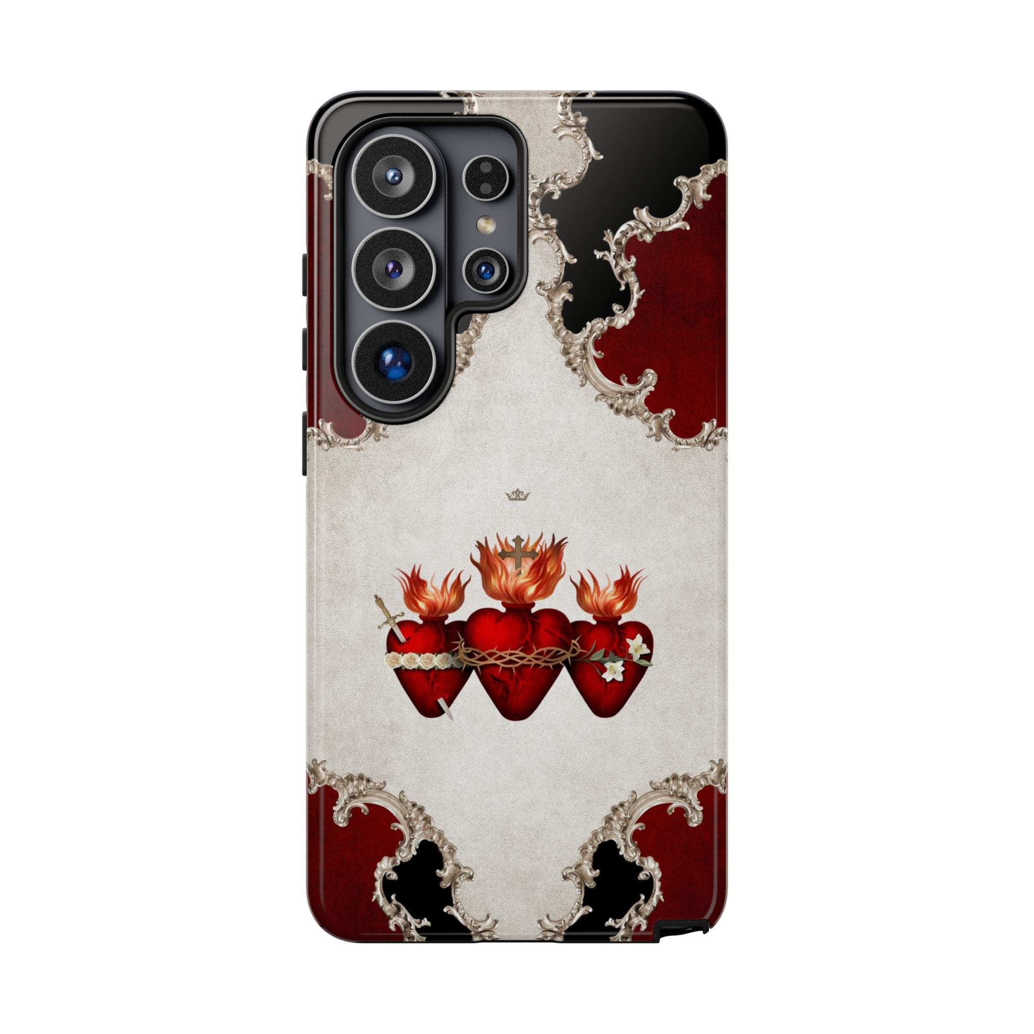 Holy Family Hearts Hard Phone Case (Baroque) Copyright VENXARA