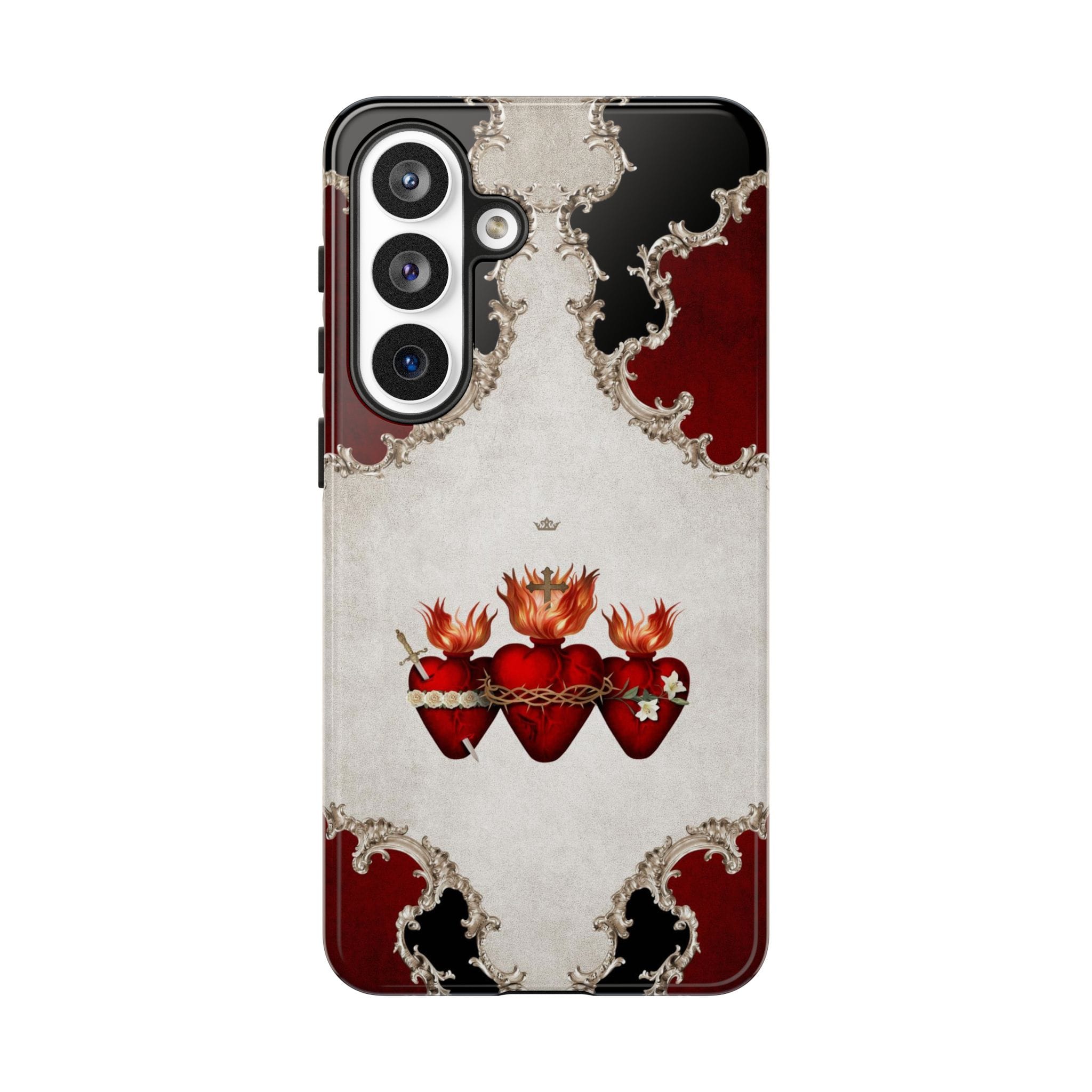 Holy Family Hearts Hard Phone Case (Baroque) Copyright VENXARA