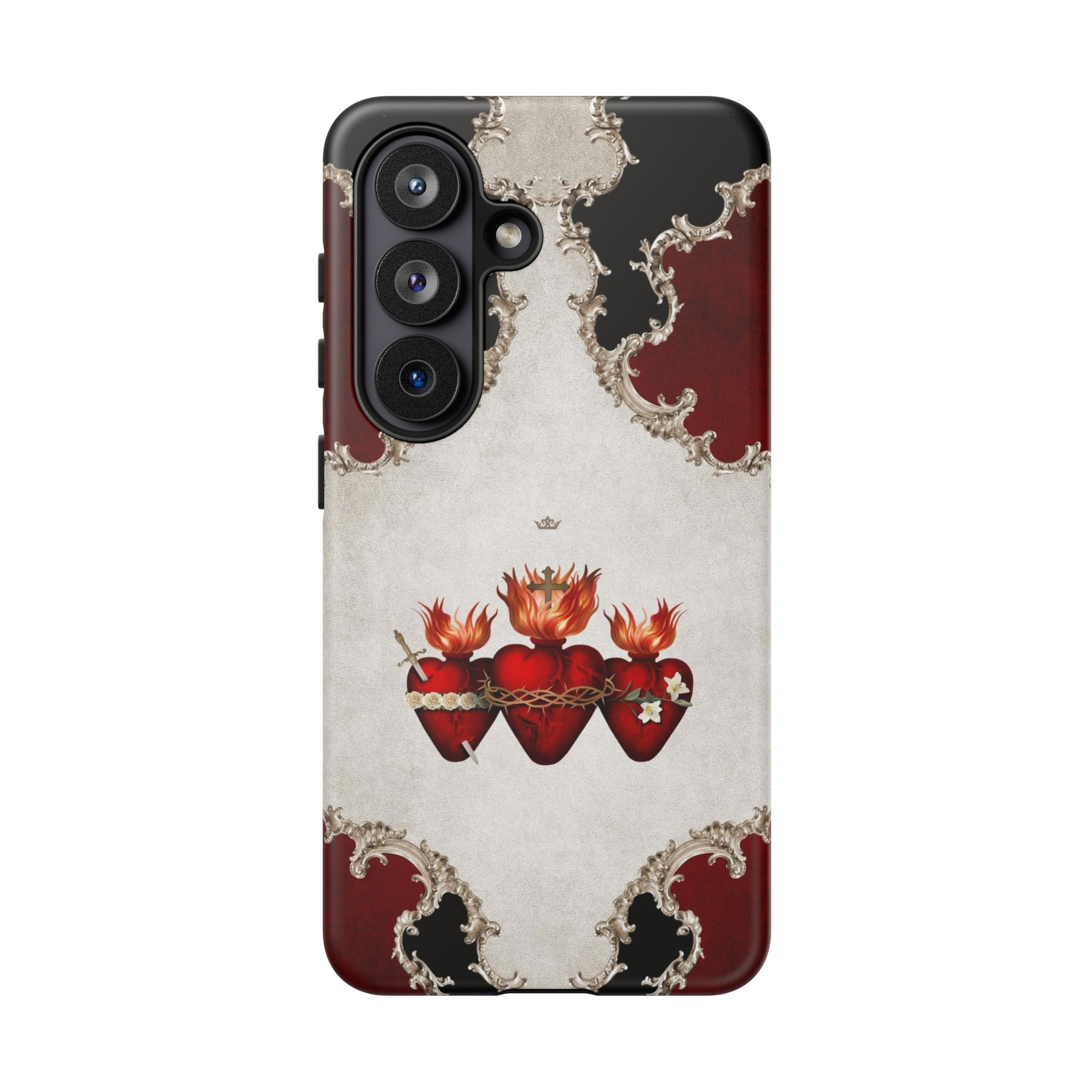 Holy Family Hearts Hard Phone Case (Baroque) Copyright VENXARA
