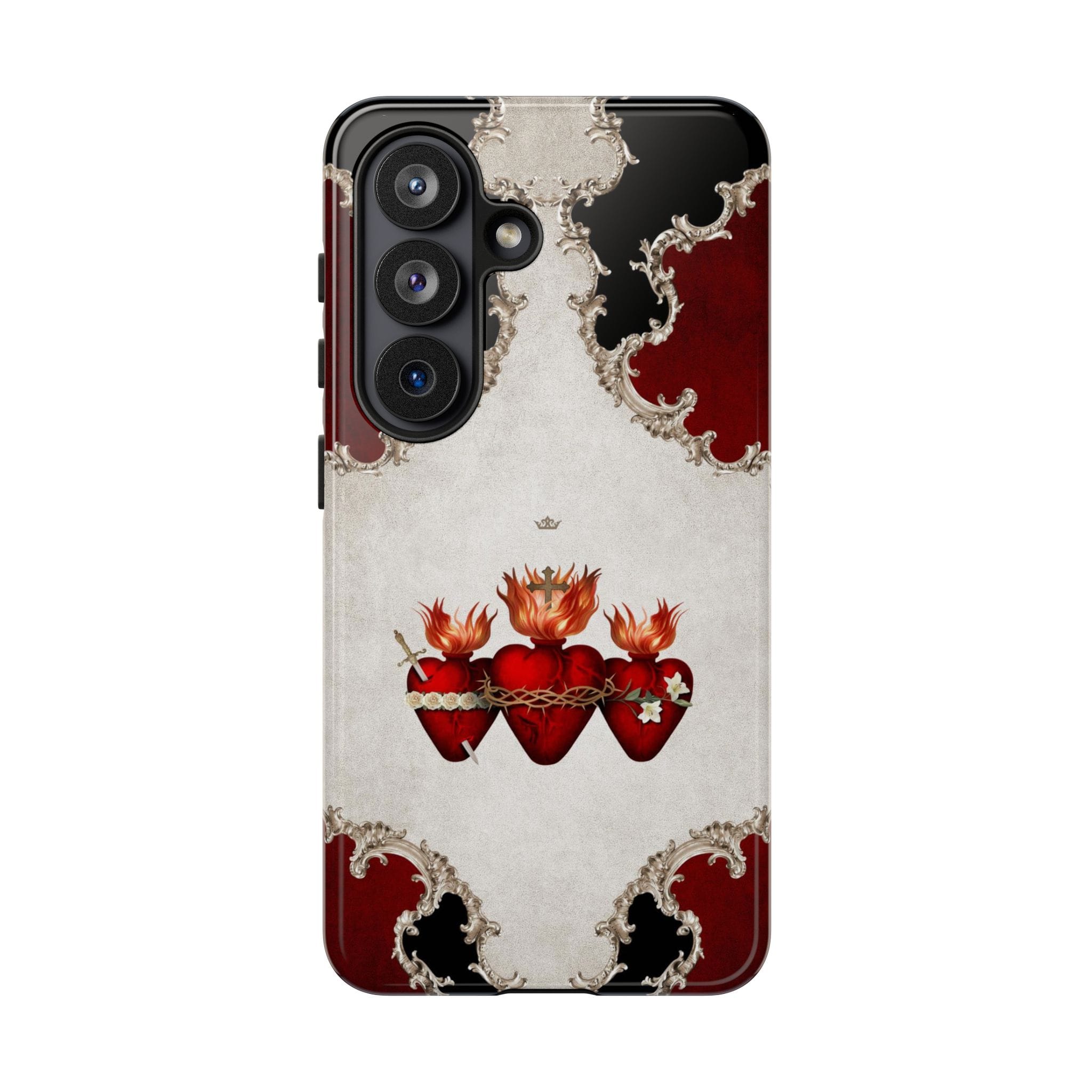 Holy Family Hearts Hard Phone Case (Baroque) Copyright VENXARA