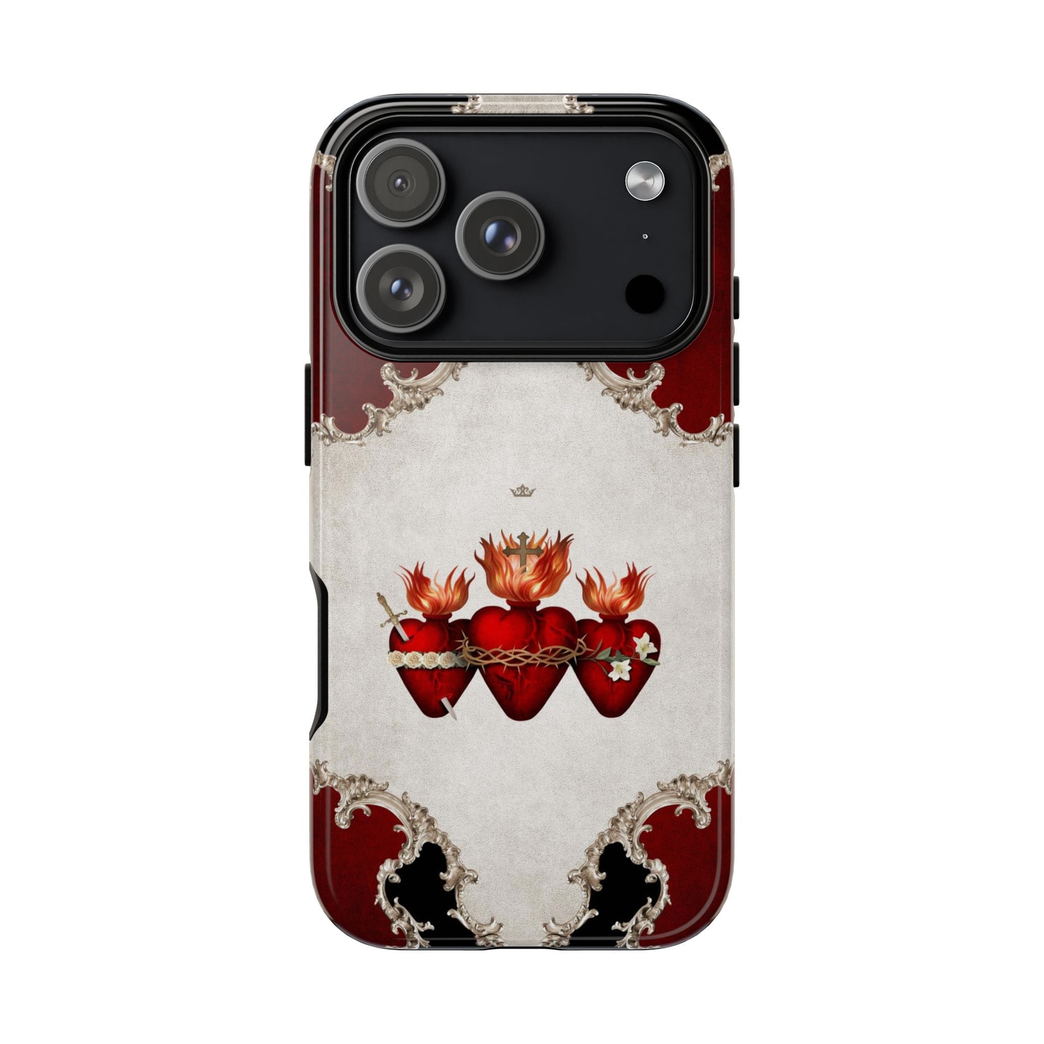 Holy Family Hearts Hard Phone Case (Baroque) Copyright VENXARA