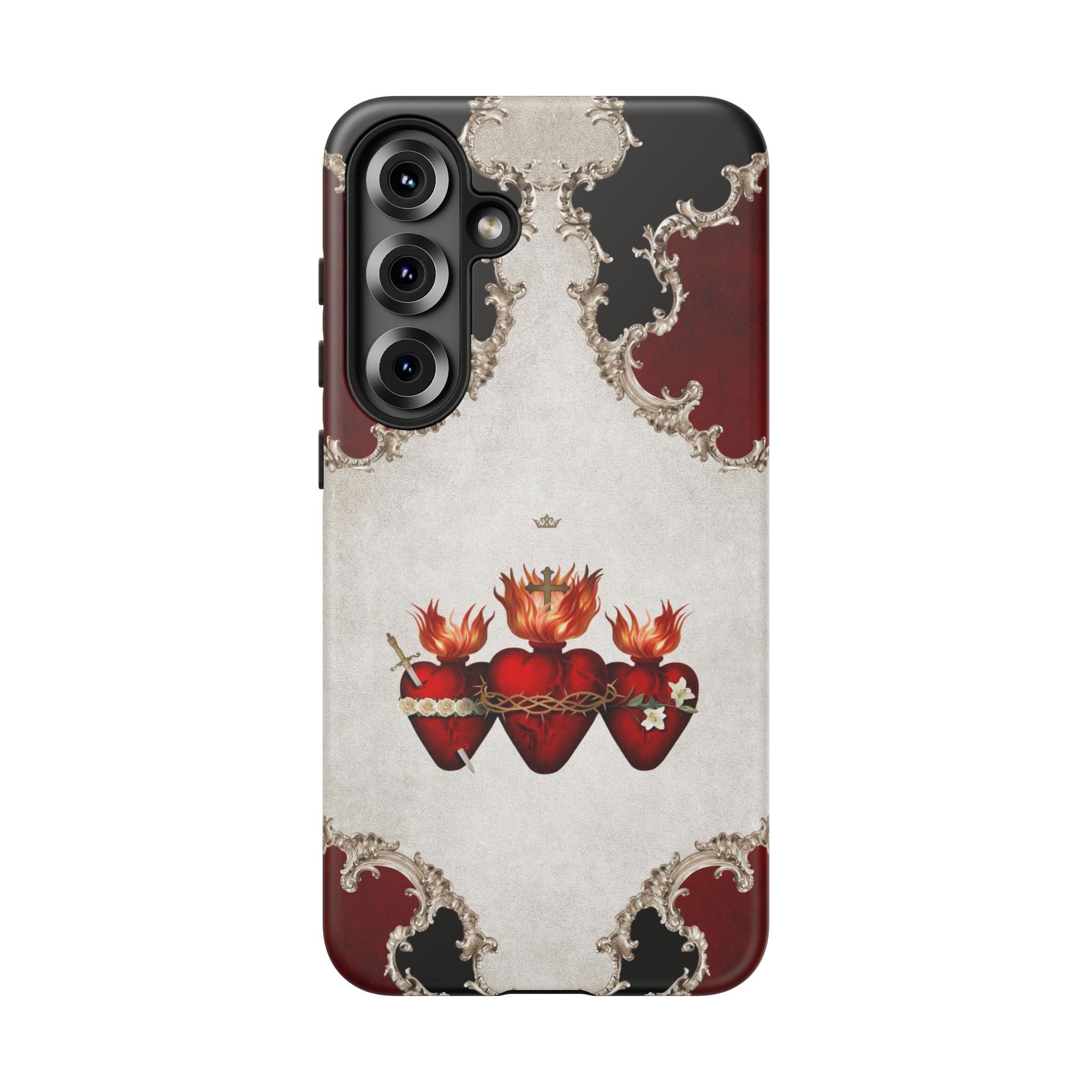 Holy Family Hearts Hard Phone Case (Baroque) Copyright VENXARA