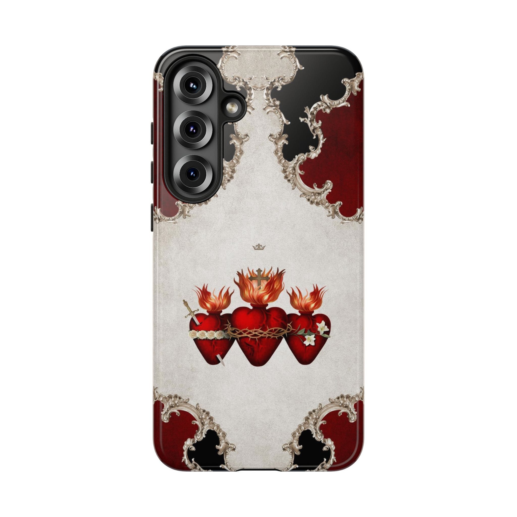 Holy Family Hearts Hard Phone Case (Baroque) Copyright VENXARA