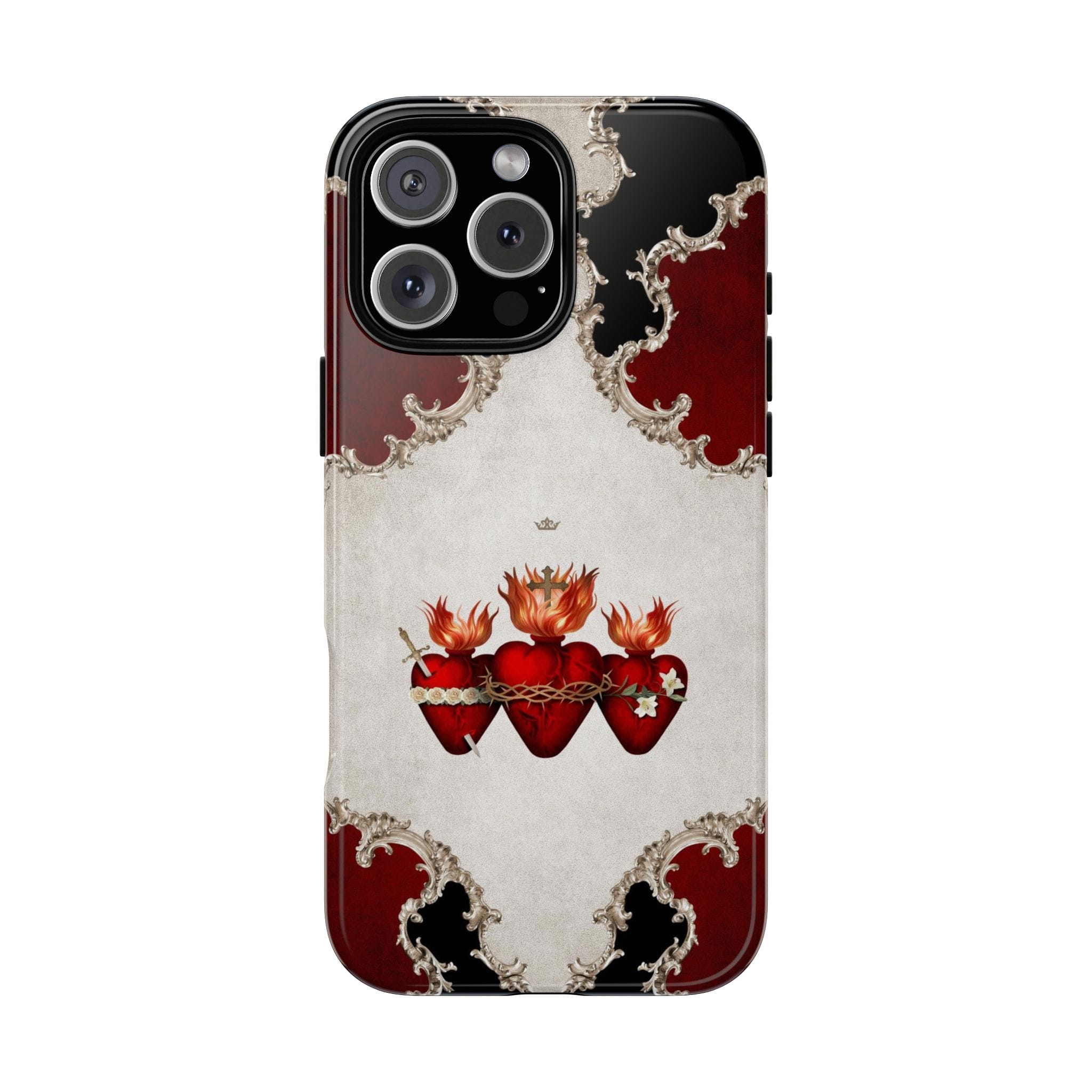 Holy Family Hearts Hard Phone Case (Baroque) Copyright VENXARA