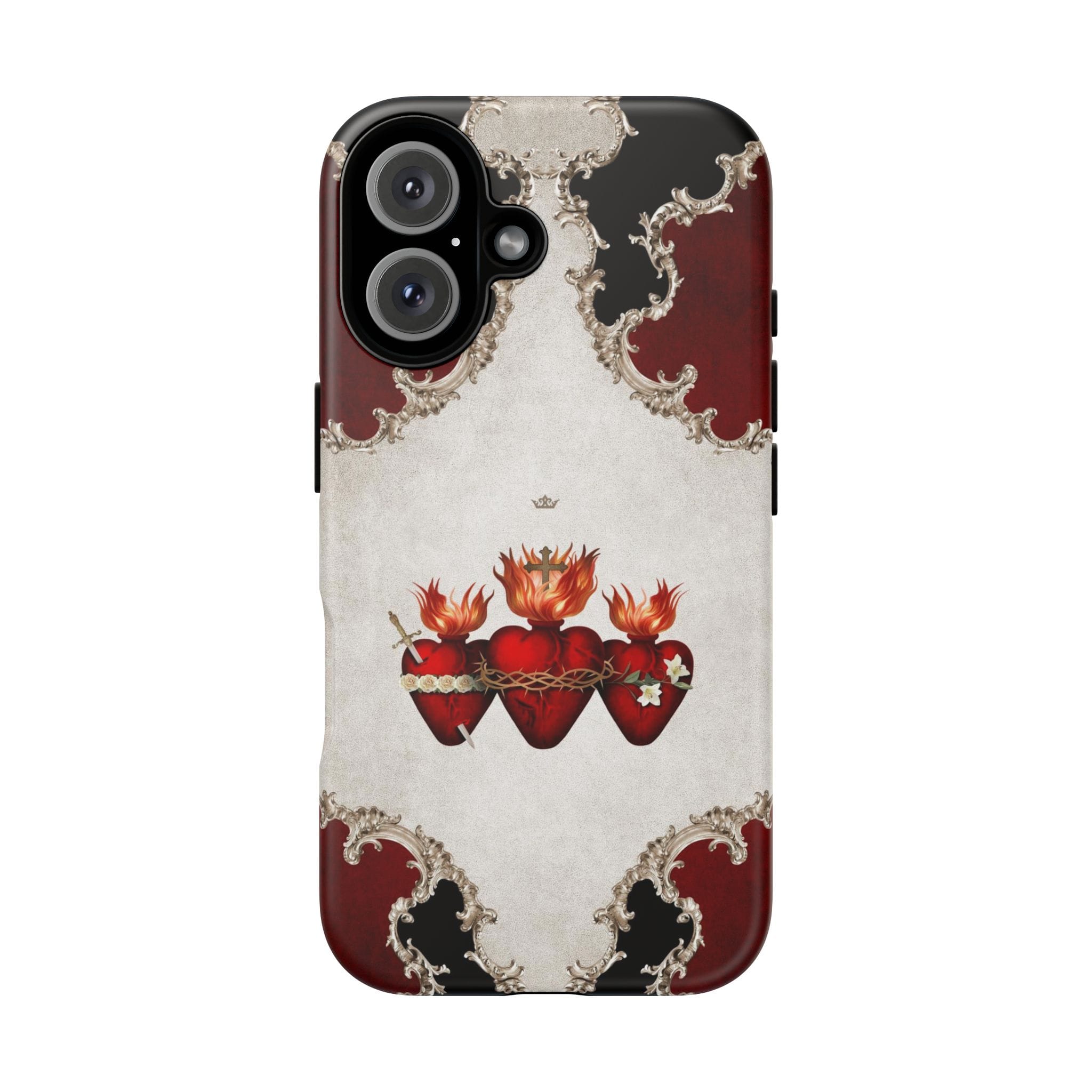 Holy Family Hearts Hard Phone Case (Baroque) Copyright VENXARA