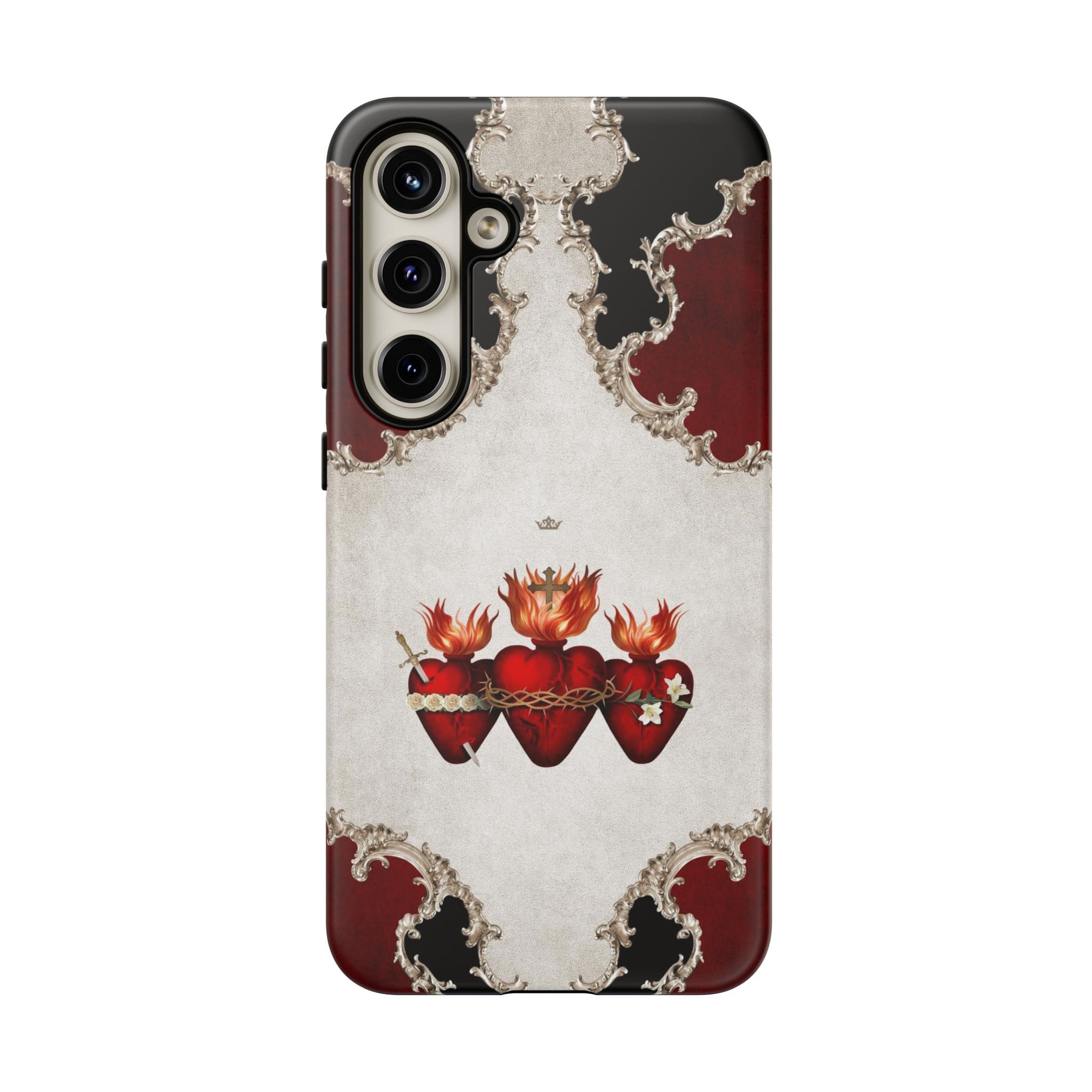 Holy Family Hearts Hard Phone Case (Baroque) Copyright VENXARA