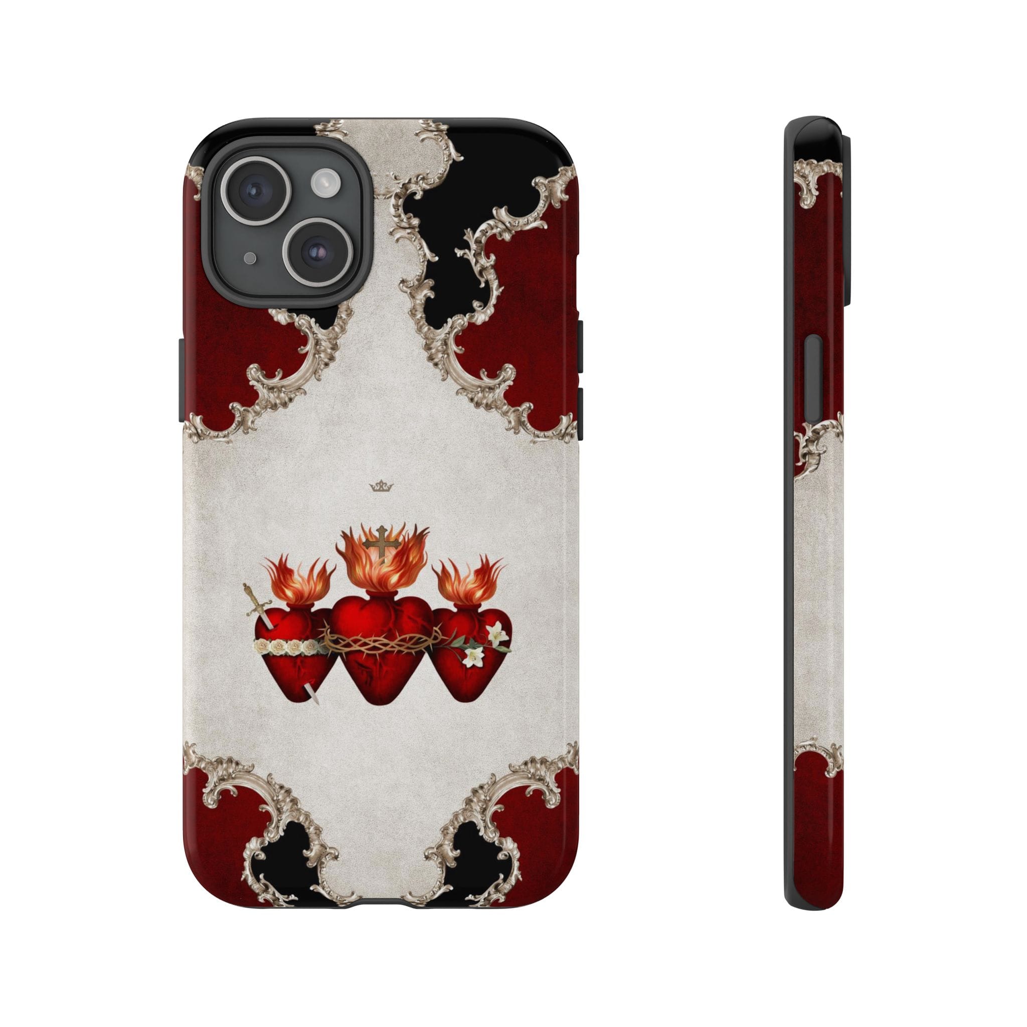 Holy Family Hearts Hard Phone Case (Baroque) Copyright VENXARA