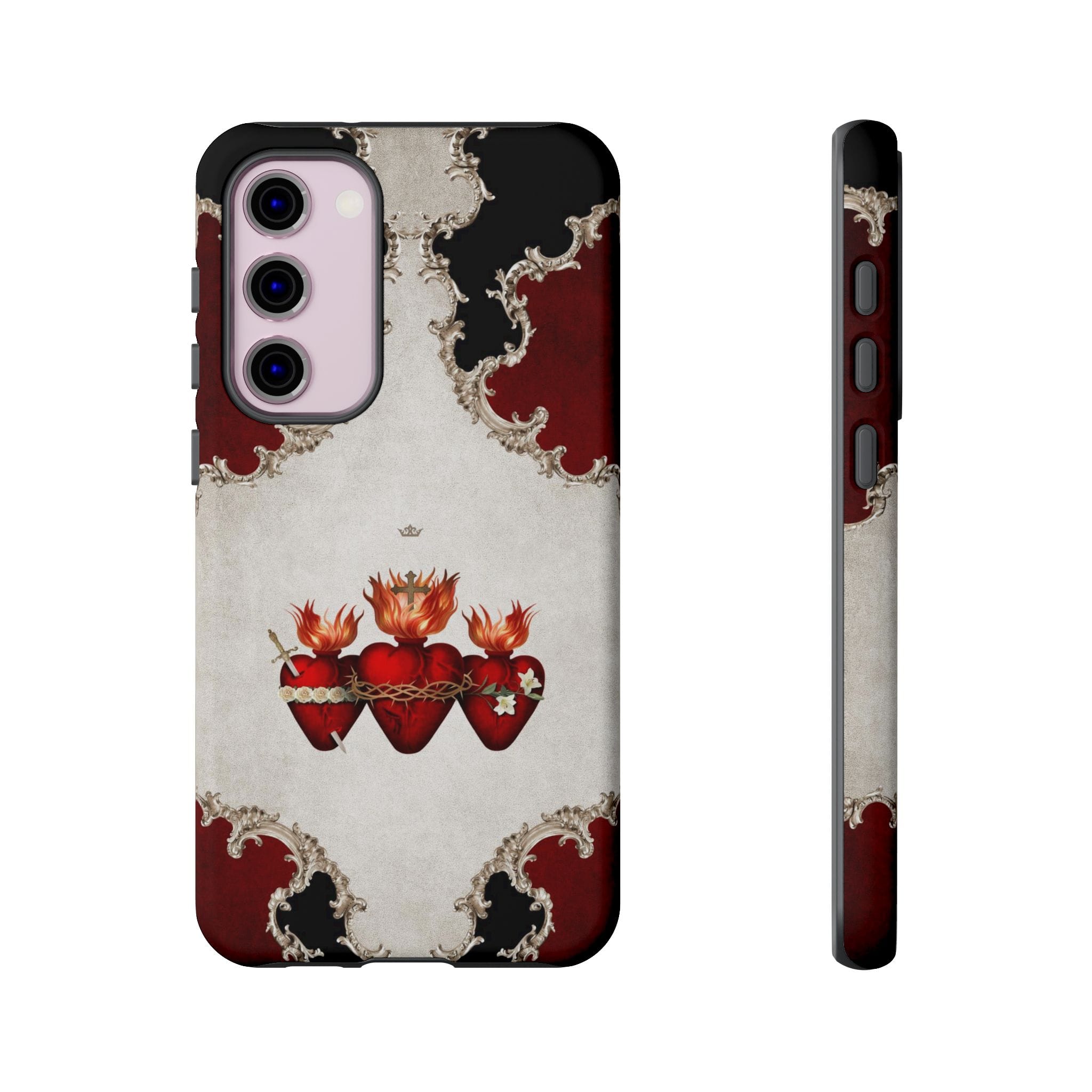 Holy Family Hearts Hard Phone Case (Baroque) Copyright VENXARA