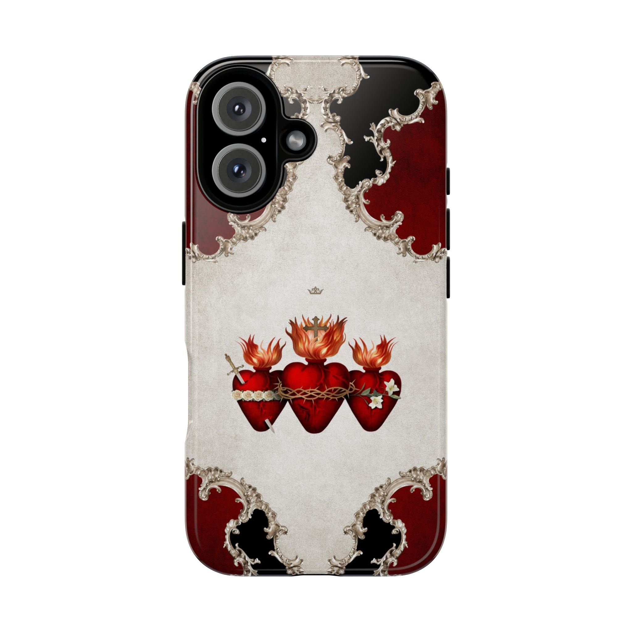 Holy Family Hearts Hard Phone Case (Baroque) Copyright VENXARA