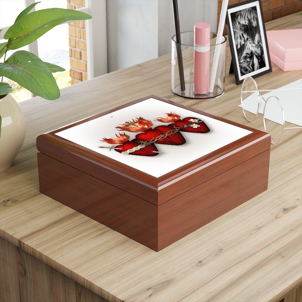Holy Family Hearts II Keepsake Box - VENXARA®