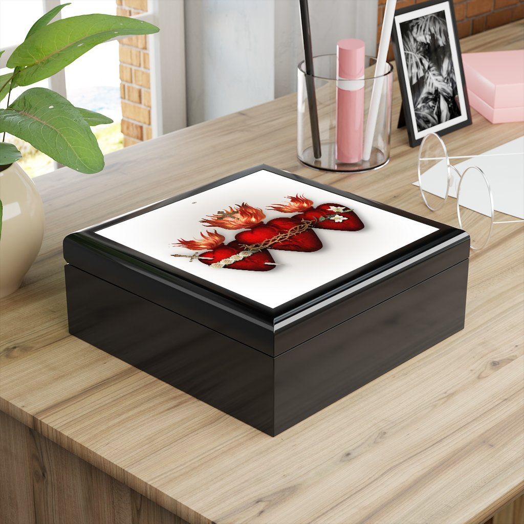 Holy Family Hearts II Keepsake Box - VENXARA®