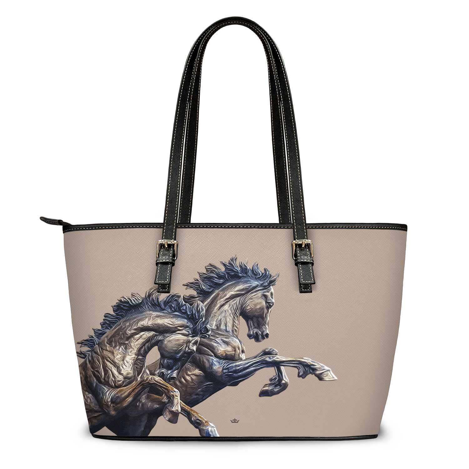 Les Chevaux Tote Bag (Latte) - VENXARA®