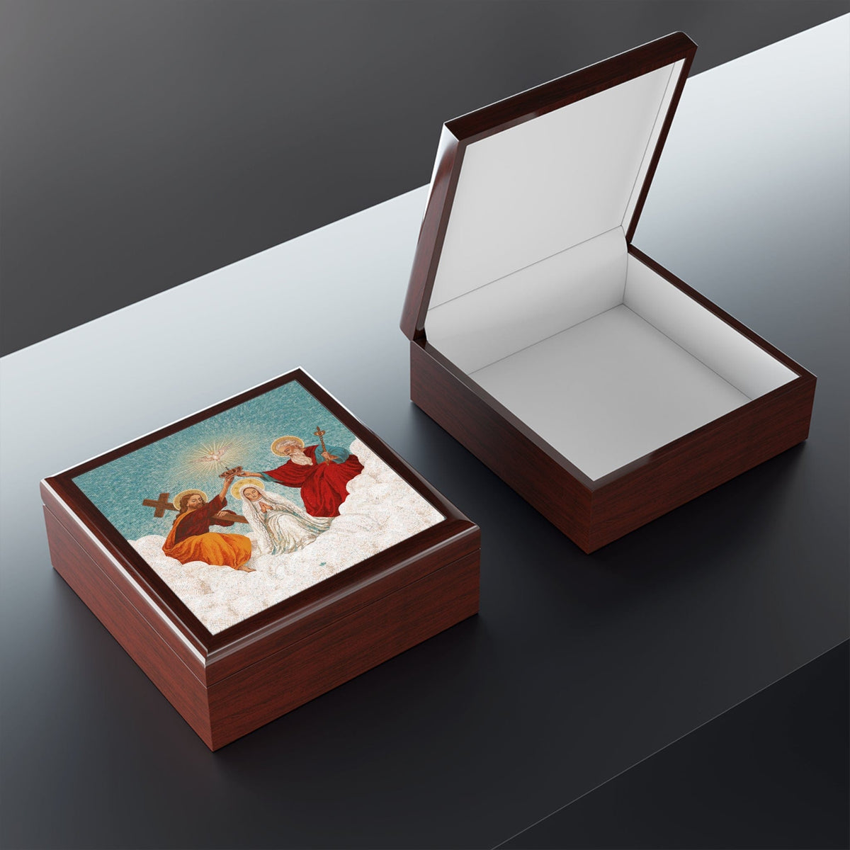 Mosaic Coronation of Mary Keepsake Box Copyright VENXARA