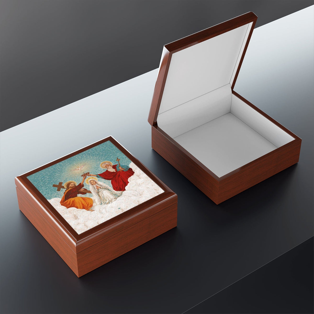 Mosaic Coronation of Mary Keepsake Box Copyright VENXARA