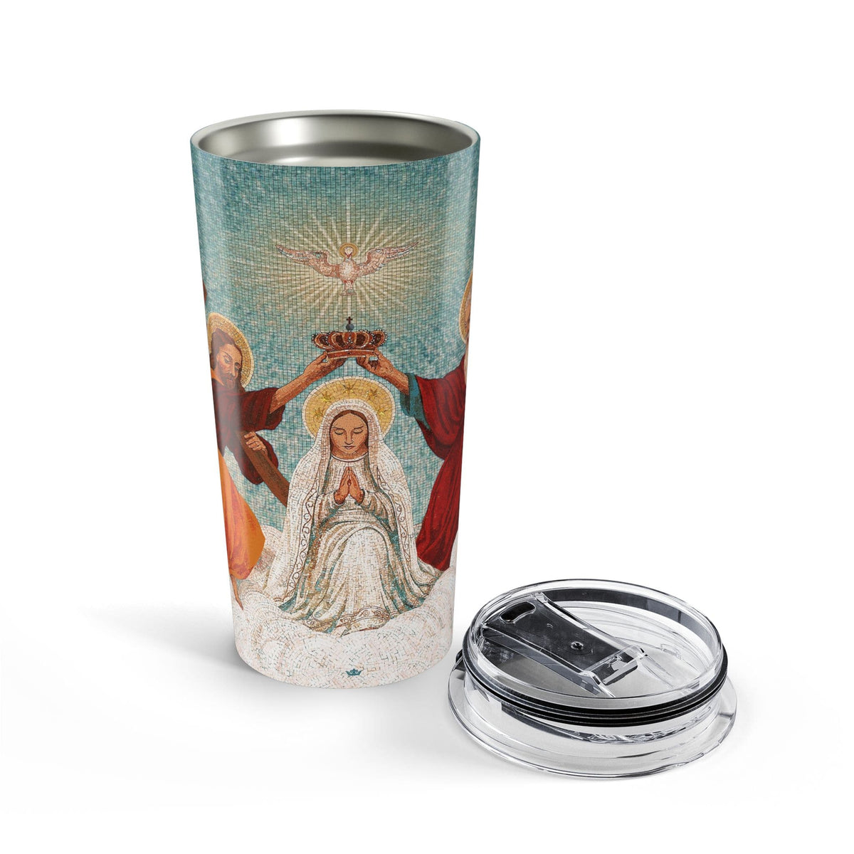 Mosaic Coronation of Mary Tumbler 20 oz. Copyright VENXARA