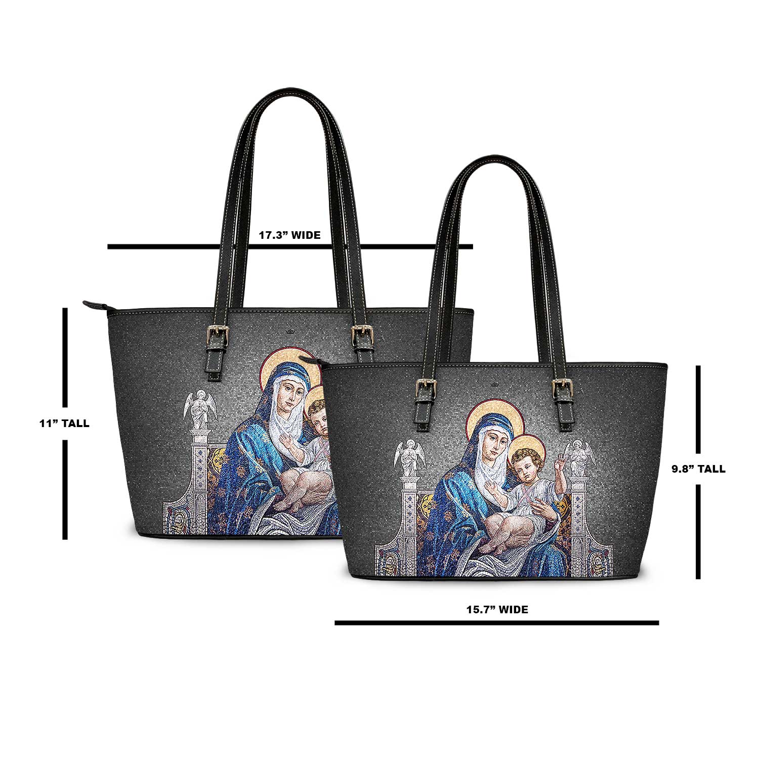 Mosaic Madonna and Child Tote Bag (Incense) - VENXARA®