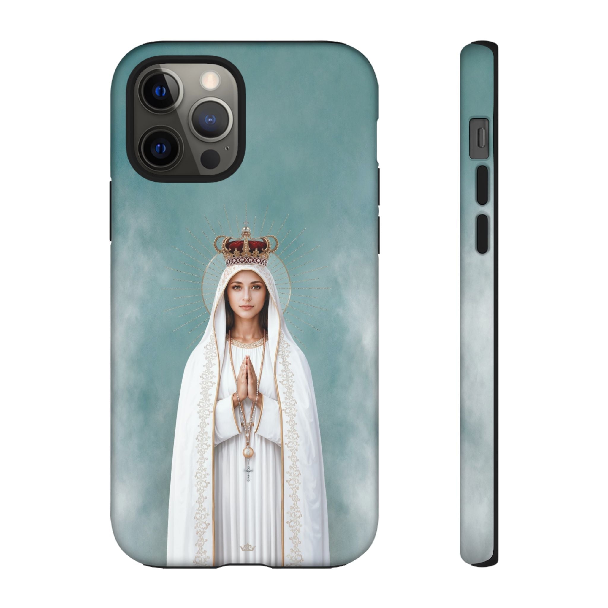 Our Lady of Fatima Hard Phone Case - Venxara