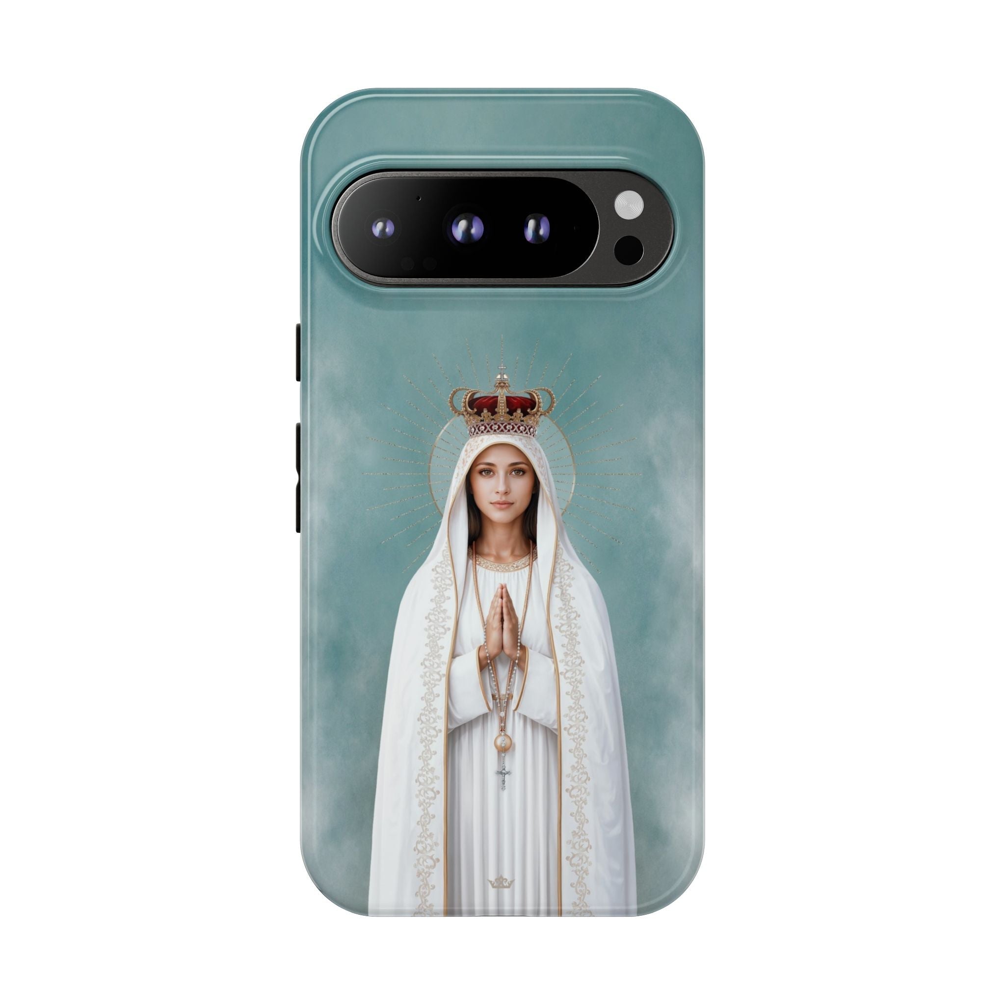 Our Lady of Fatima Hard Phone Case - Venxara