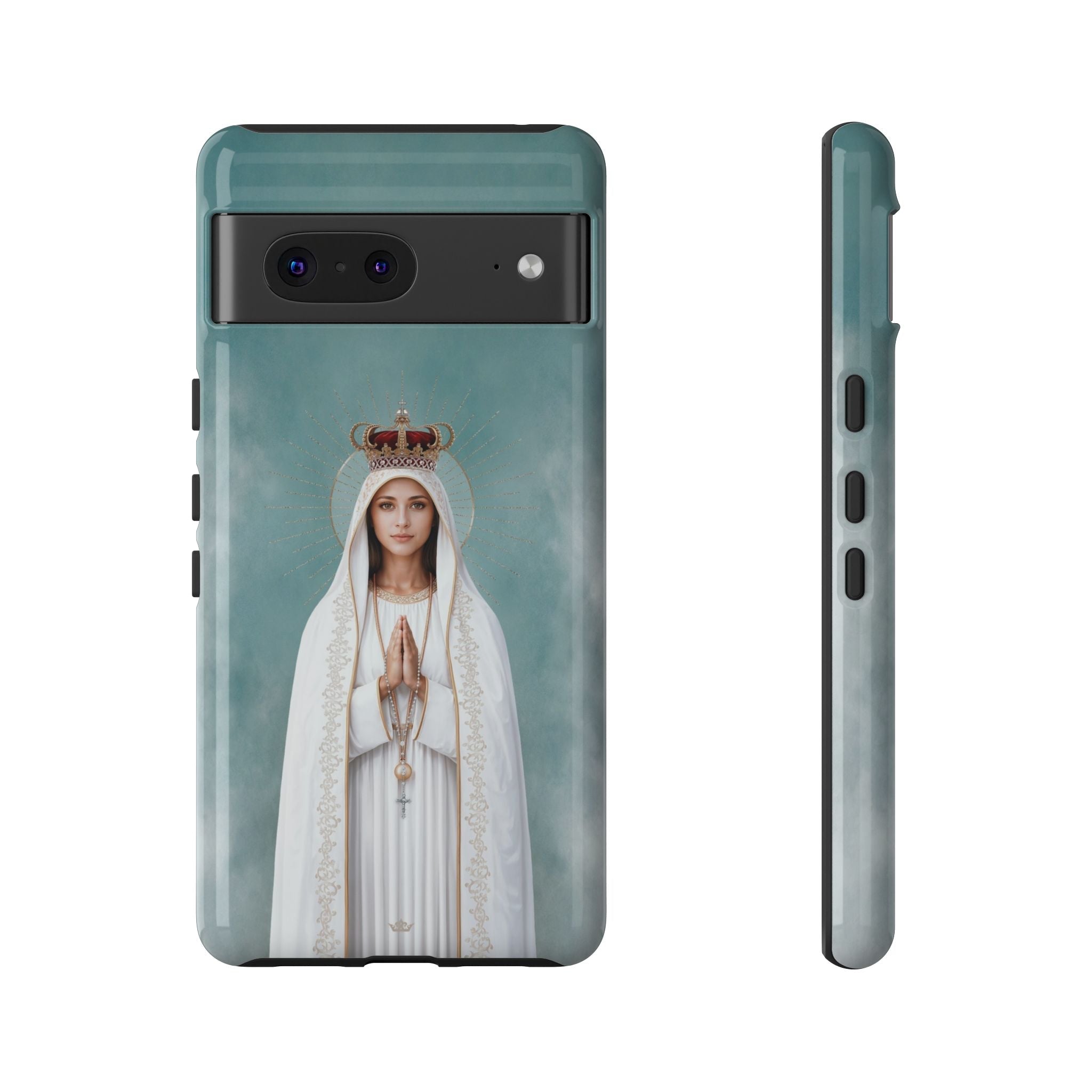 Our Lady of Fatima Hard Phone Case - Venxara