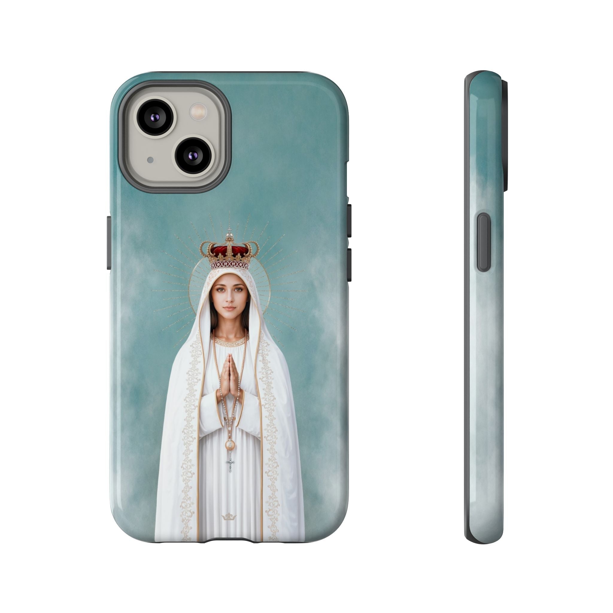 Our Lady of Fatima Hard Phone Case - Venxara