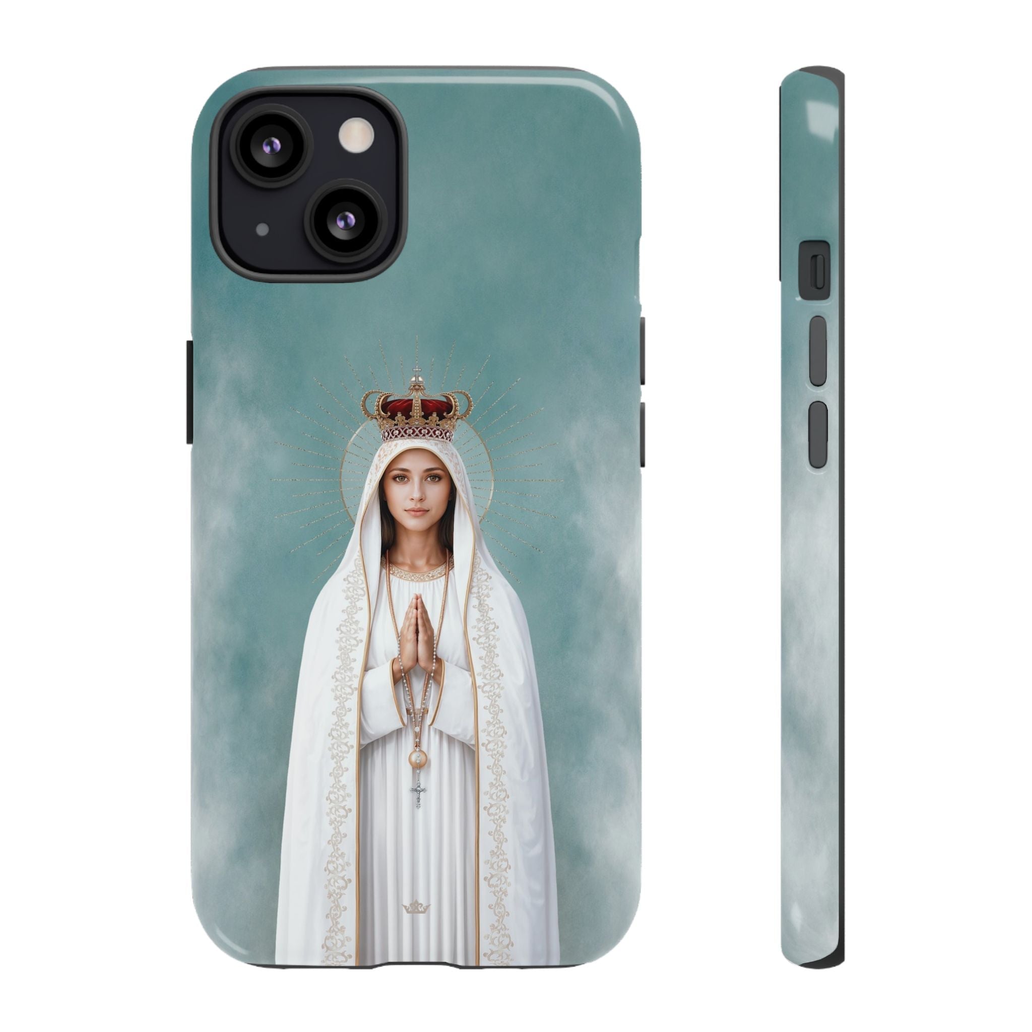 Our Lady of Fatima Hard Phone Case - Venxara