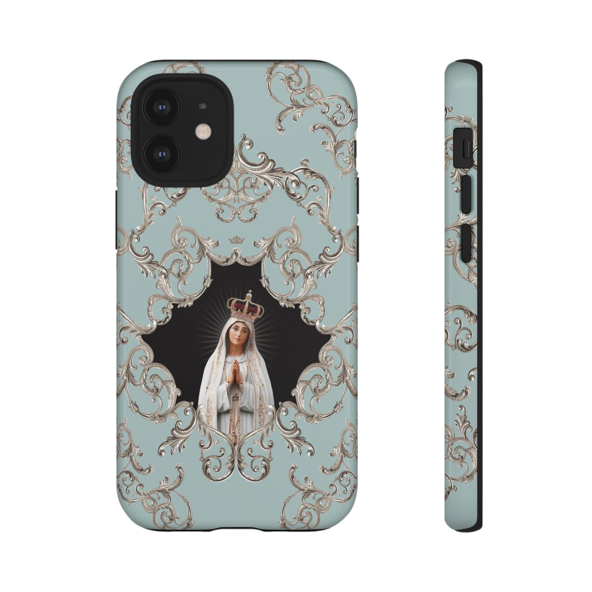 Our Lady of Fatima Hard Phone Case (Baroque Blue) - VENXARA®