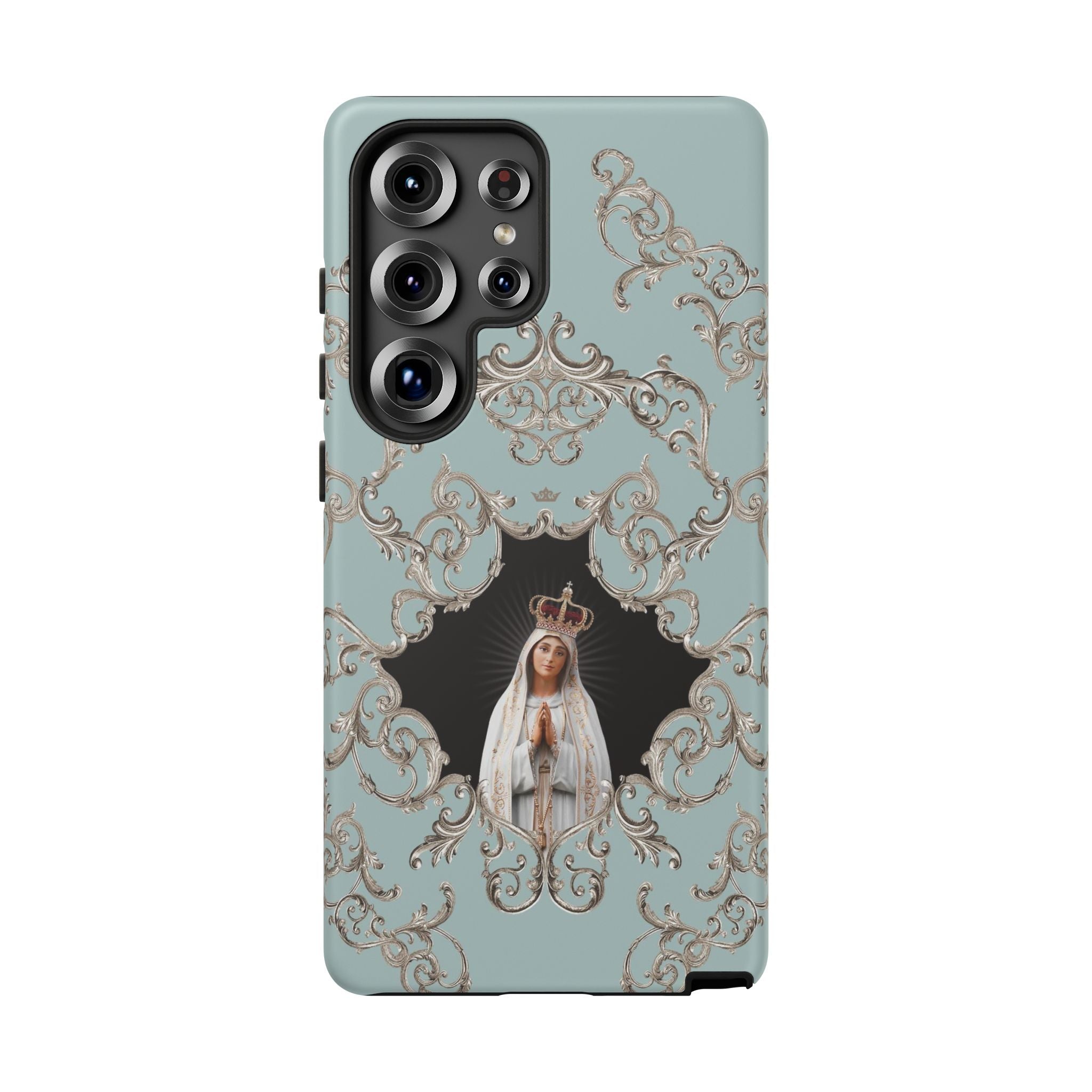 Our Lady of Fatima Hard Phone Case (Baroque Blue) - VENXARA®
