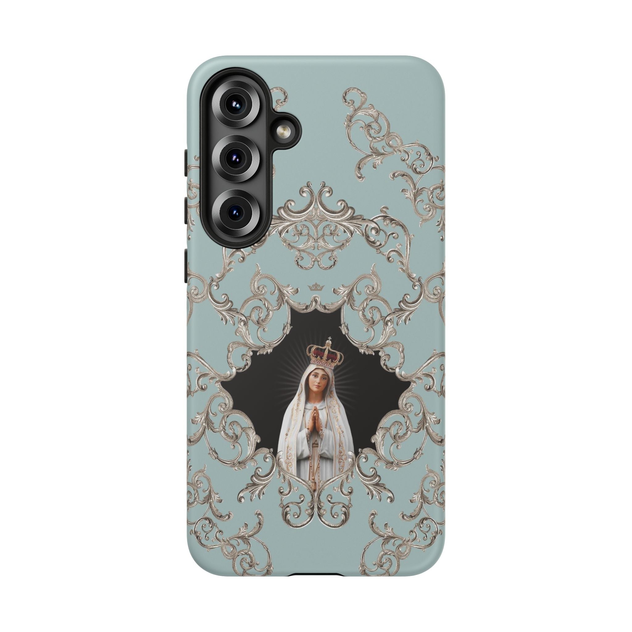 Our Lady of Fatima Hard Phone Case (Baroque Blue) - VENXARA®