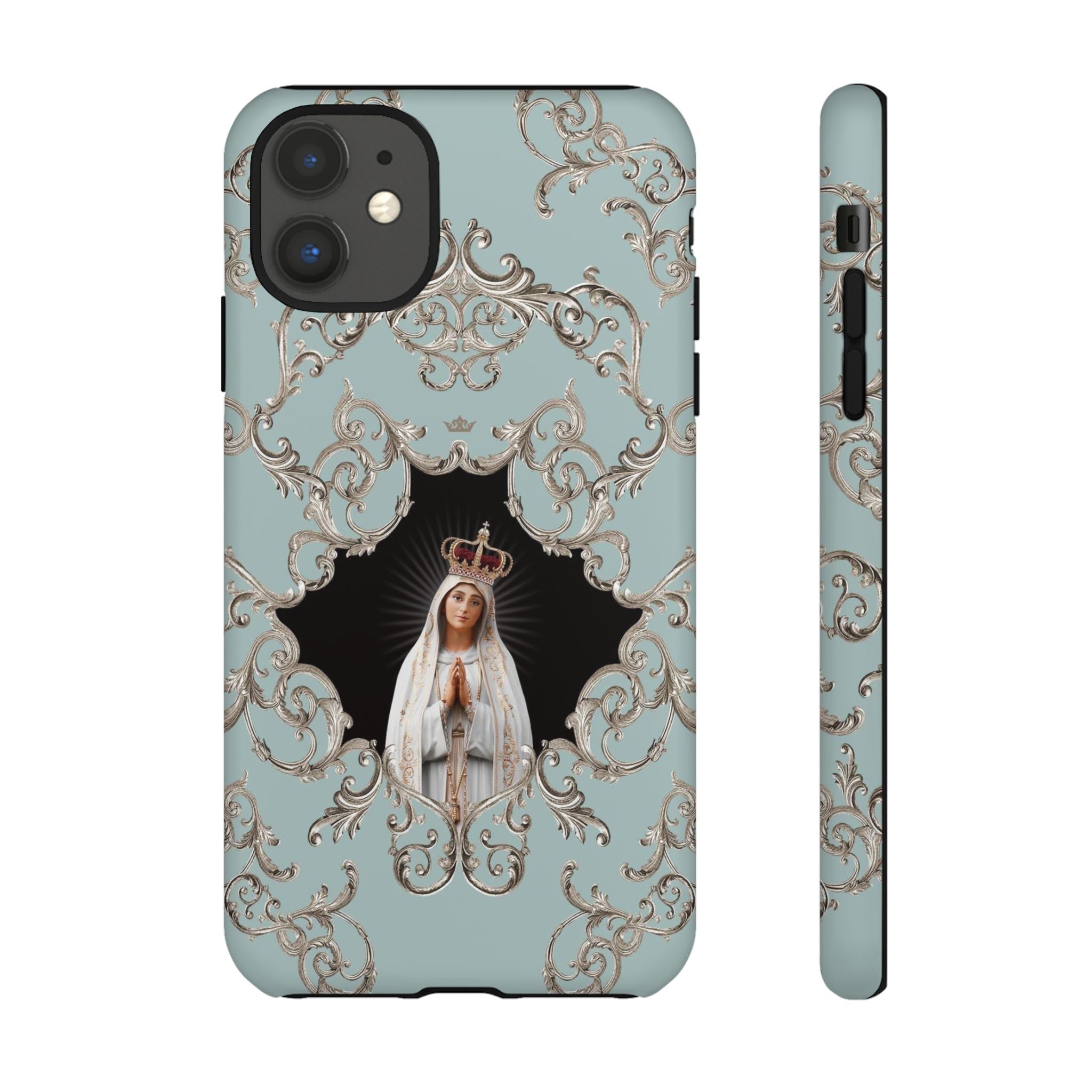 Our Lady of Fatima Hard Phone Case (Baroque Blue) - VENXARA®