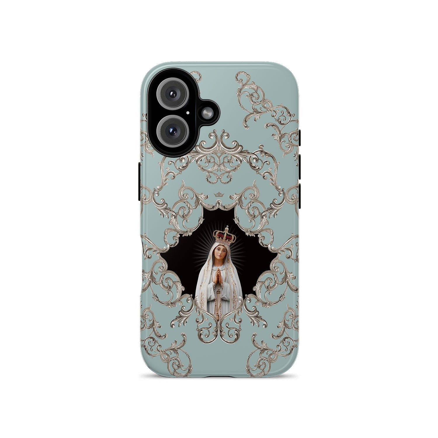 Our Lady of Fatima Hard Phone Case (Baroque Blue) - VENXARA®