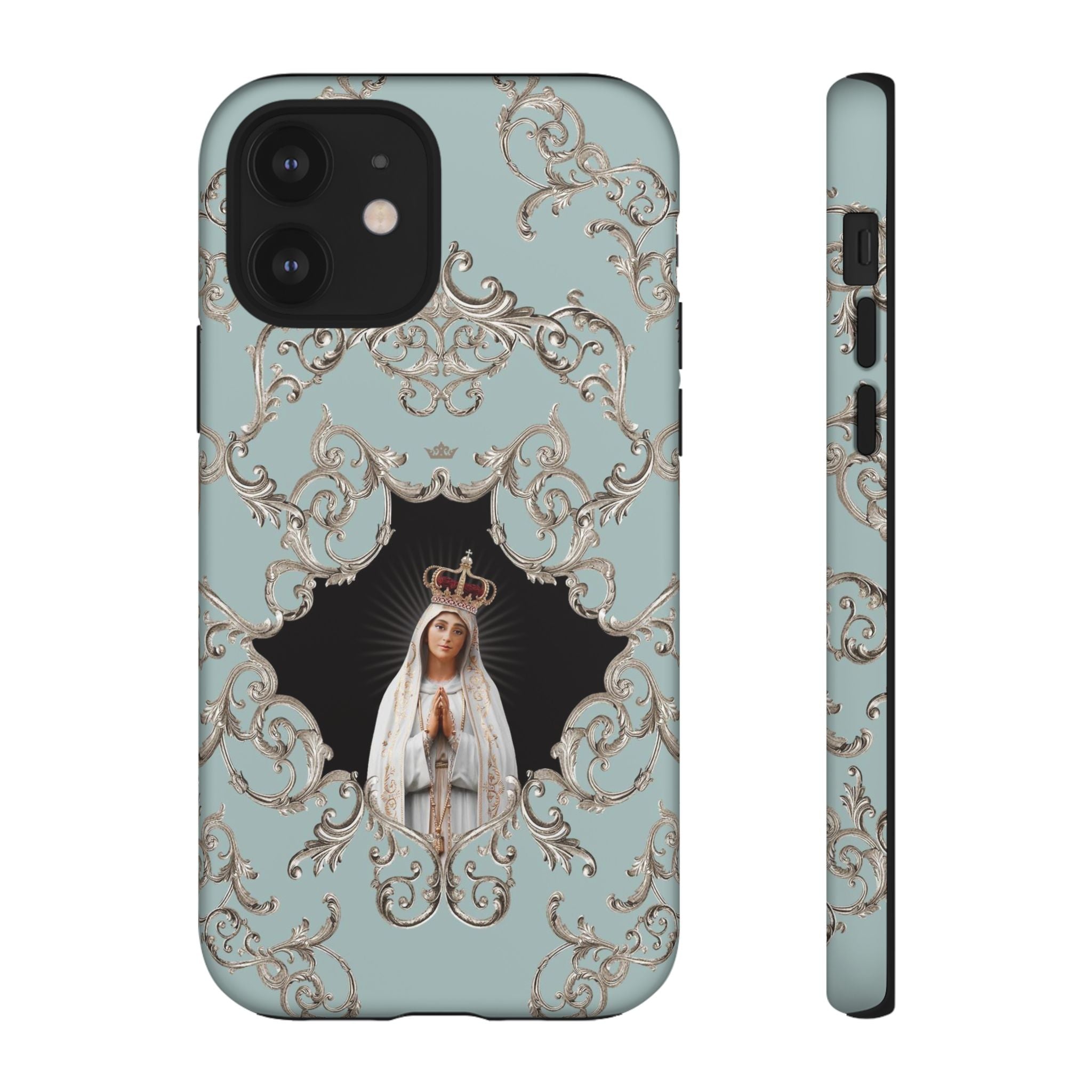 Our Lady of Fatima Hard Phone Case (Baroque Blue) - VENXARA®