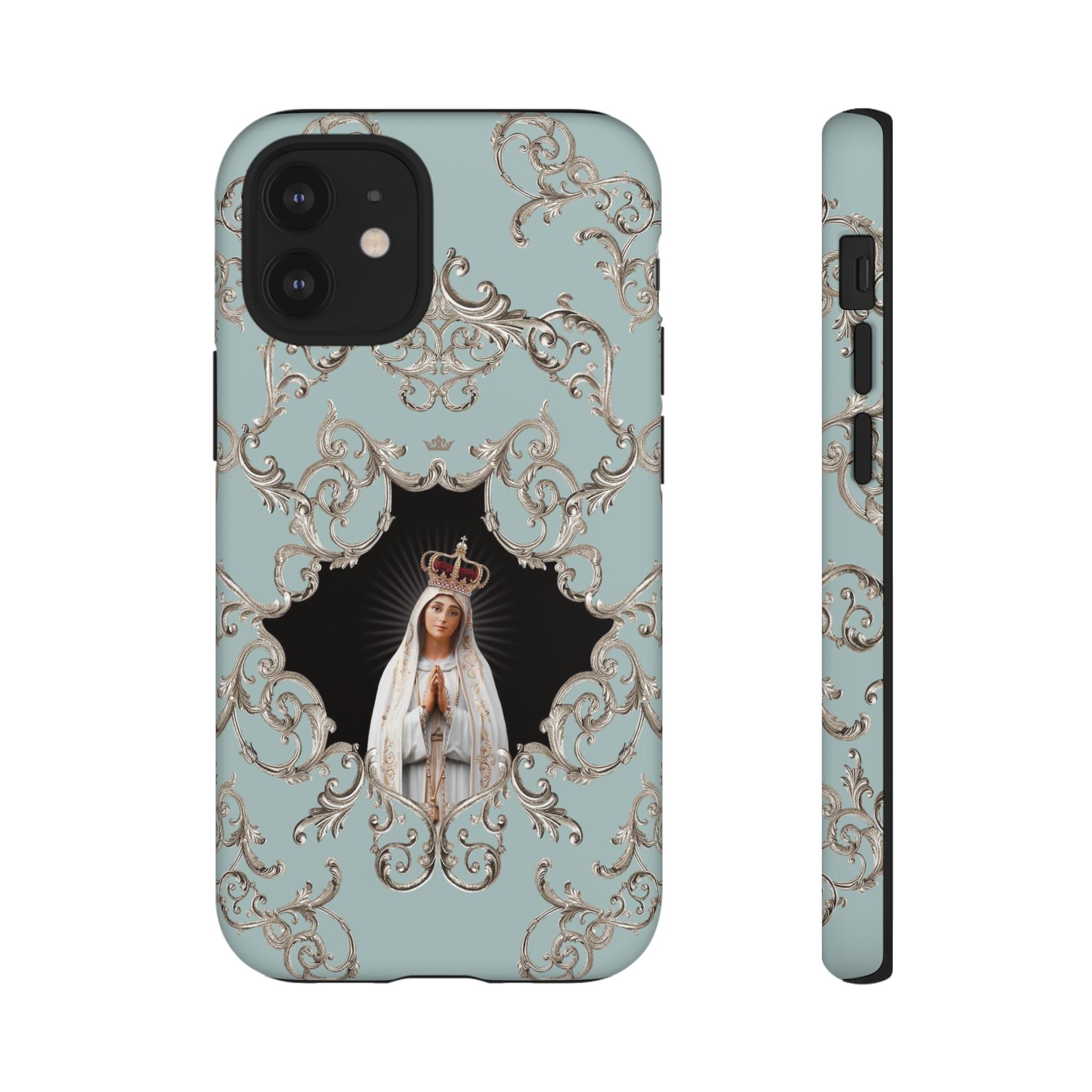 Our Lady of Fatima Hard Phone Case (Baroque Blue) - VENXARA®